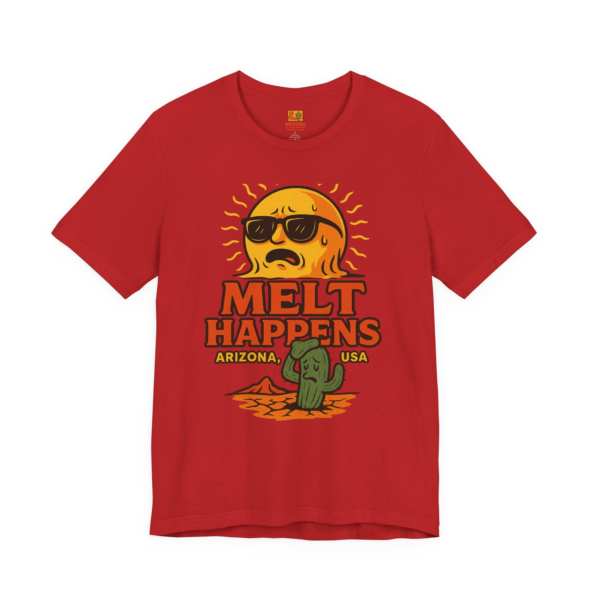 Melt Happens T‑Shirt — Funny Ice Cream / Summer Tee — side view 2
