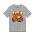 Arizona Saguaro Sunset T-Shirt in athletic heather