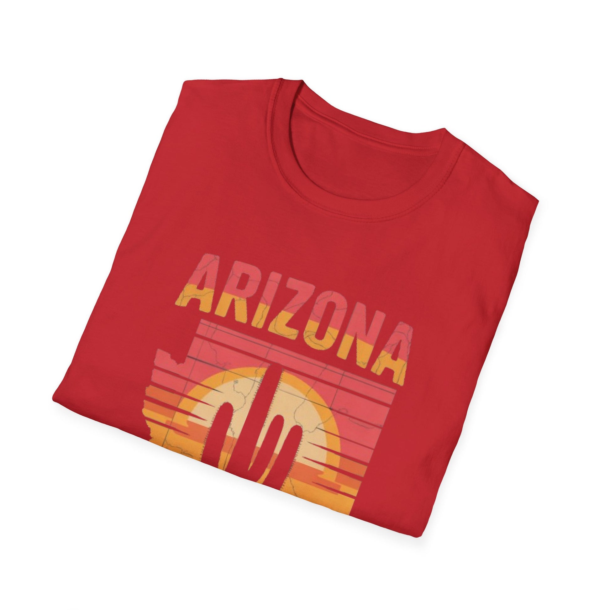 Arizona Desert Vibes T-Shirt, Unisex Softstyle Tee, Southwest Graphic Shirt, Perfect for Travel, Casual Wear, Gifts