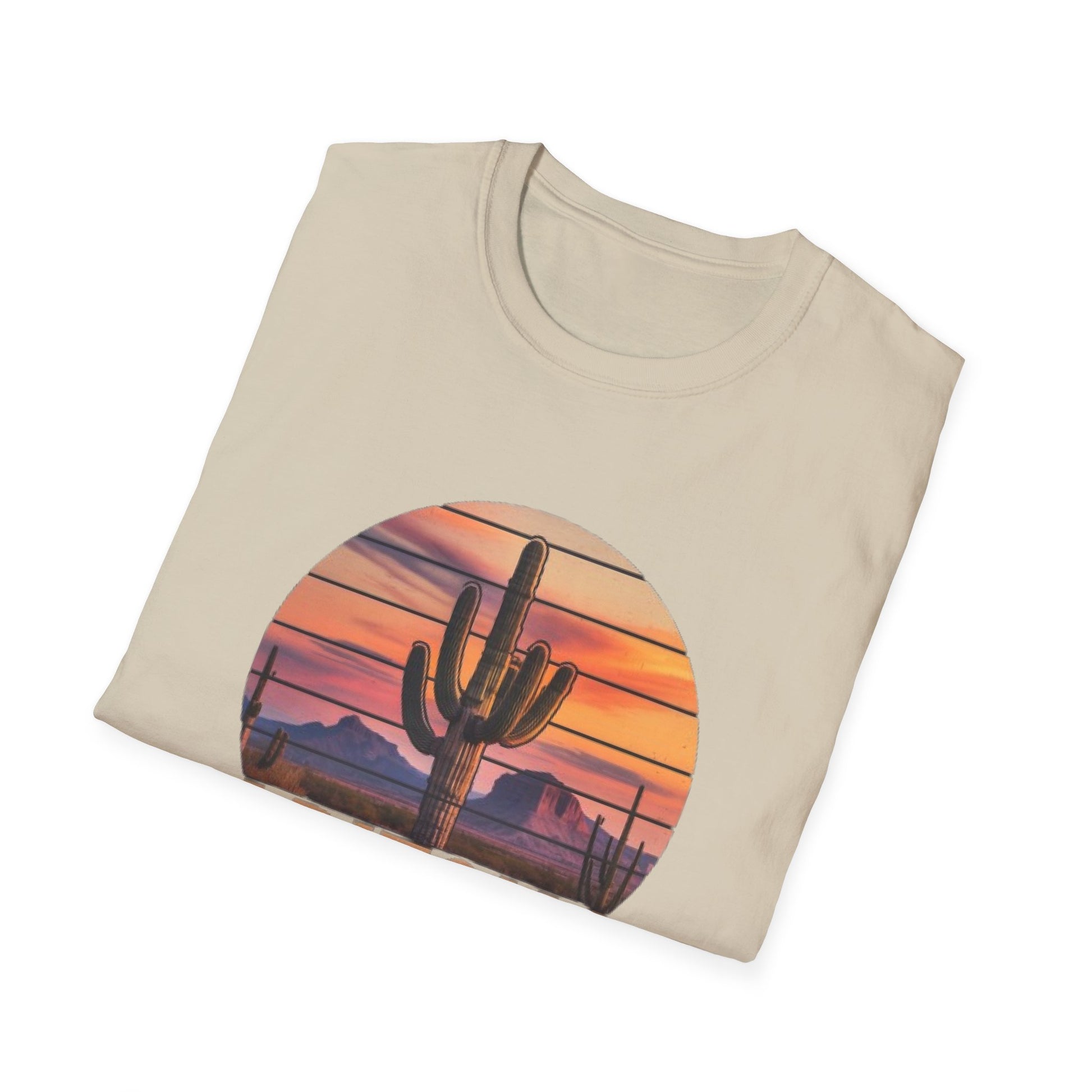 Arizona Desert Vibes Unisex Softstyle T-Shirt | Casual Wear, Gift for Travel Lovers, Summer Outfit, Adventure Tee, Nature Apparel