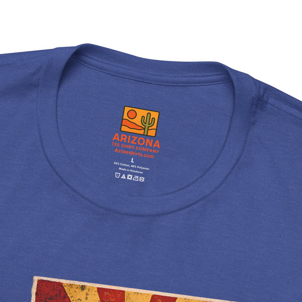 Arizona State Flag T-Shirt – Vintage 'Arizona EST. 1912' Graphic Tee — side view