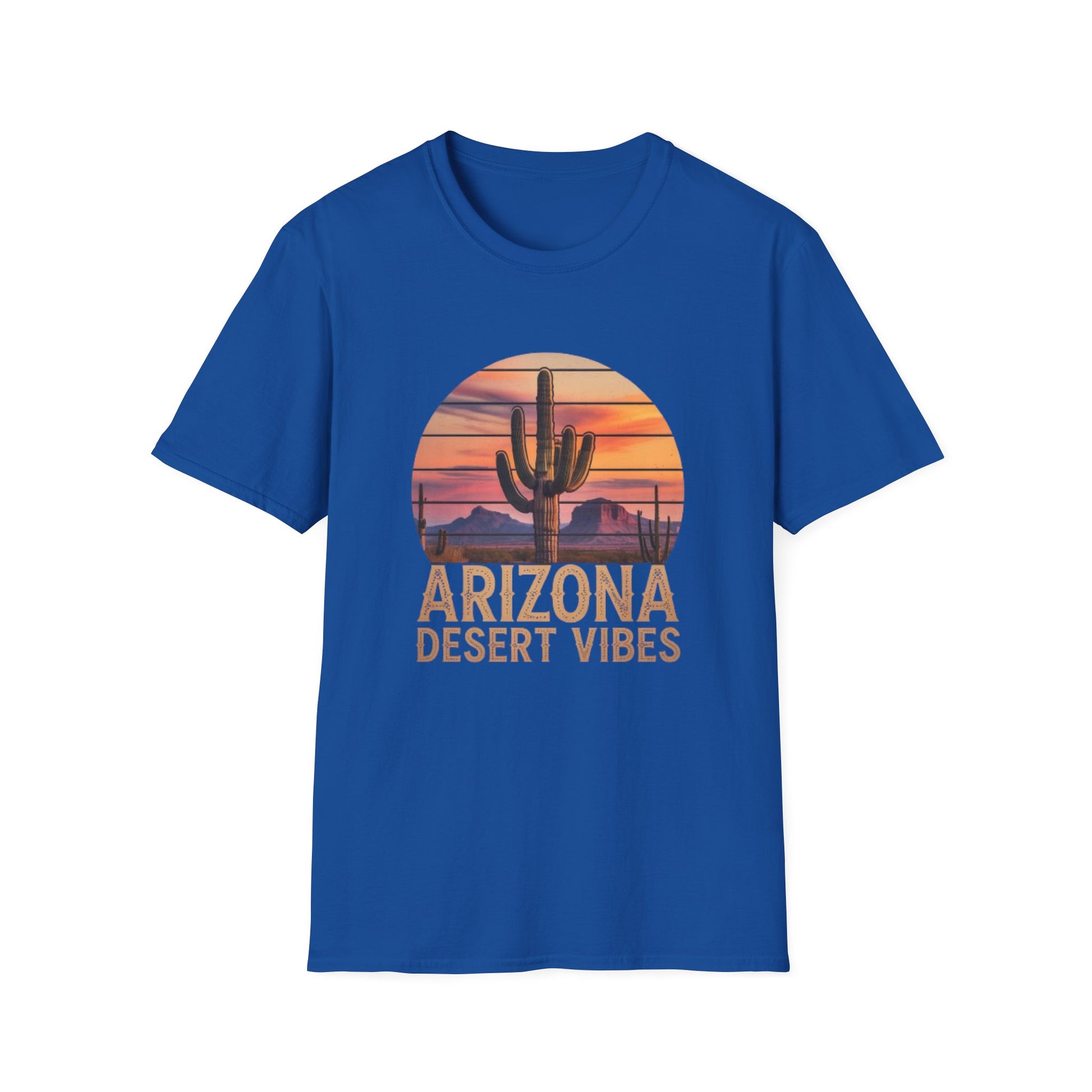Arizona Desert Vibes Unisex Softstyle T-Shirt | Casual Wear, Gift for Travel Lovers, Summer Outfit, Adventure Tee, Nature Apparel