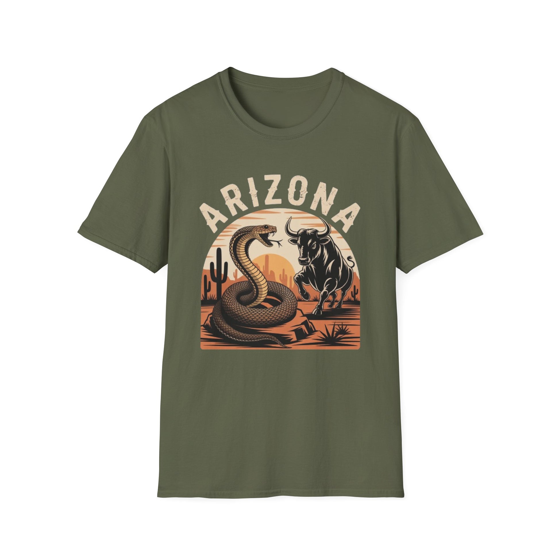 Arizona Graphic Unisex T-Shirt, Casual Summer Shirt, Southwestern Style Tee, Gift for Nature Lovers, Adventure Apparel