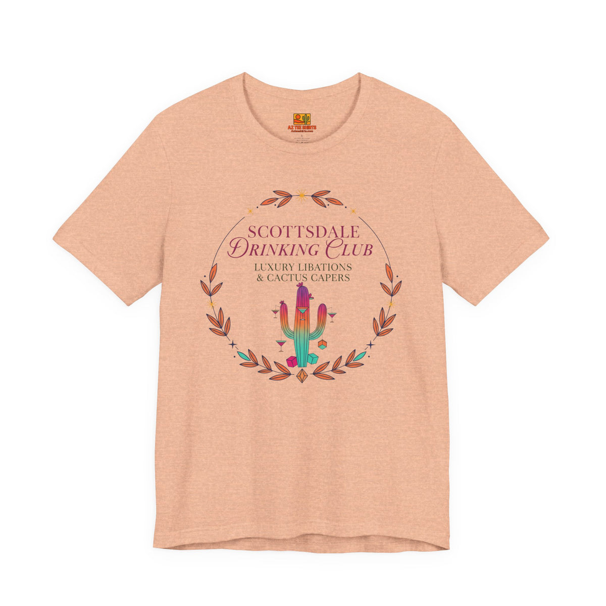 Scottsdale Drinking Club Tee — Cactus & Cocktail Graphic T-Shirt