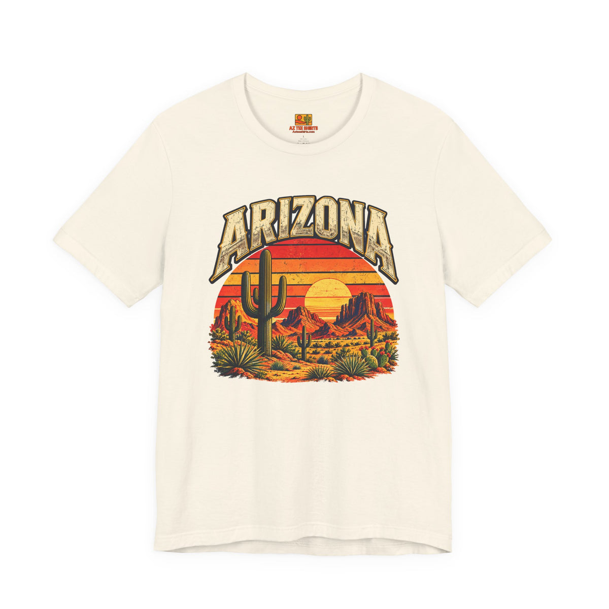 Arizona Saguaro Sunset T-Shirt in natural