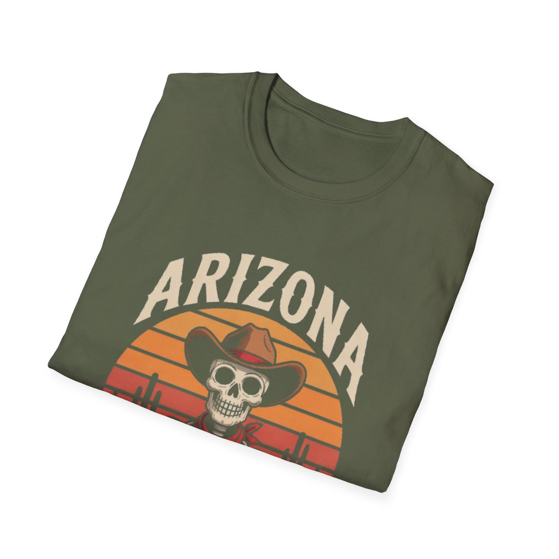 Arizona Skeleton Bone T-Shirt, Halloween Shirt, Vintage Graphic Tee, Unisex Casual Wear, Perfect for Gifting