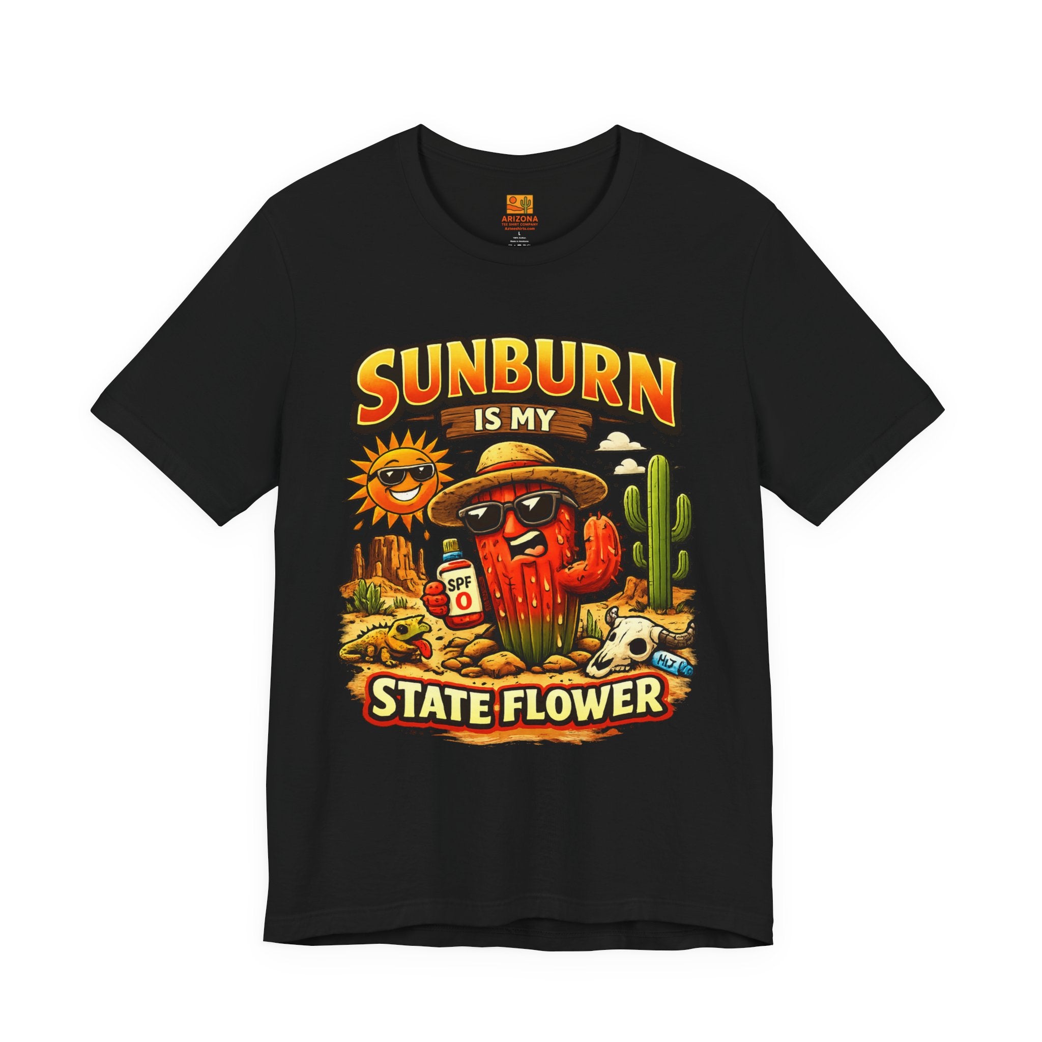 Arizona Desert Sunset Coyote & Saguaro T-Shirt — alternate view