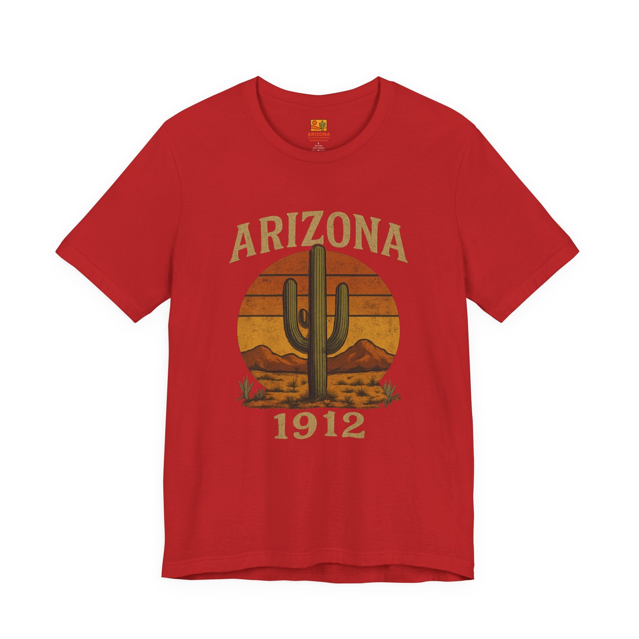 Arizona 1912 Cactus T-Shirt — back view 2