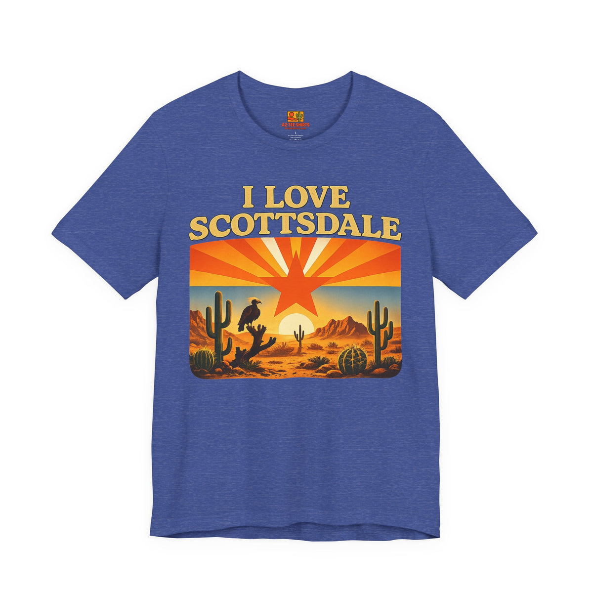 Scottsdale Desert Retro T-Shirt — "I Love Scottsdale" Vintage Tee — alternate view