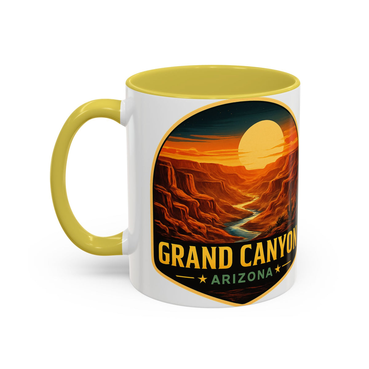 Grand Canyon Sunset Mug — Arizona Travel Coffee Cup (11oz/15oz) — alternate view 2