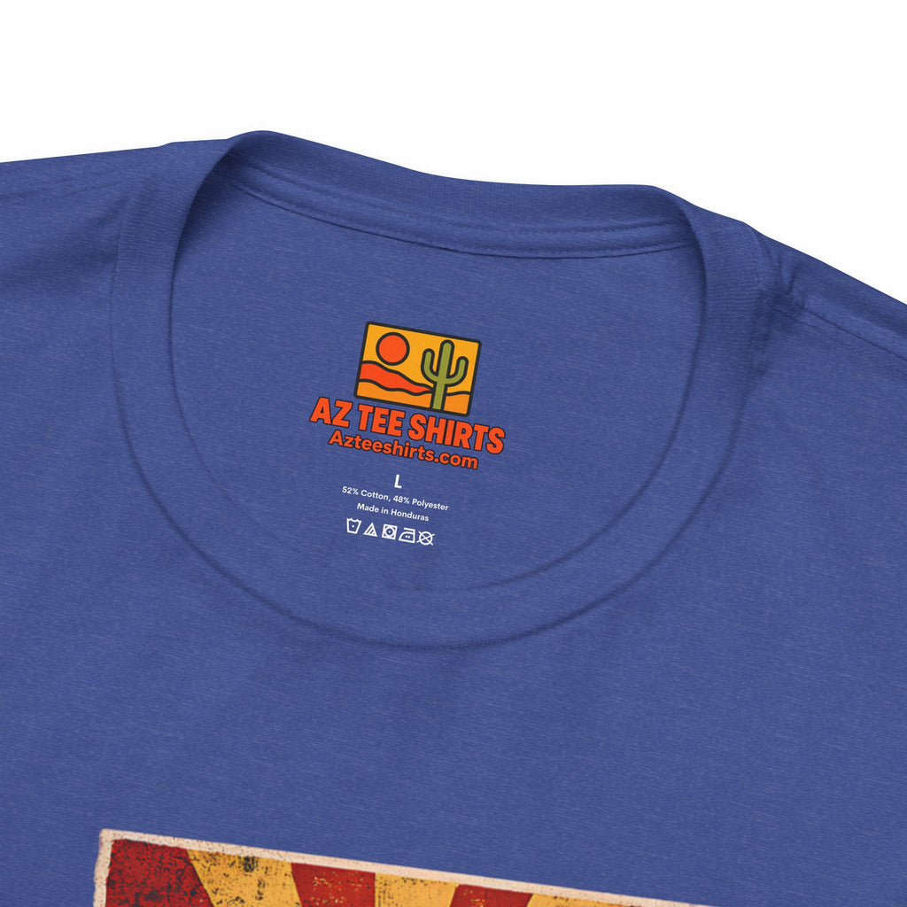 Arizona State Flag T-Shirt – Vintage 'Arizona EST. 1912' Graphic Tee — side view