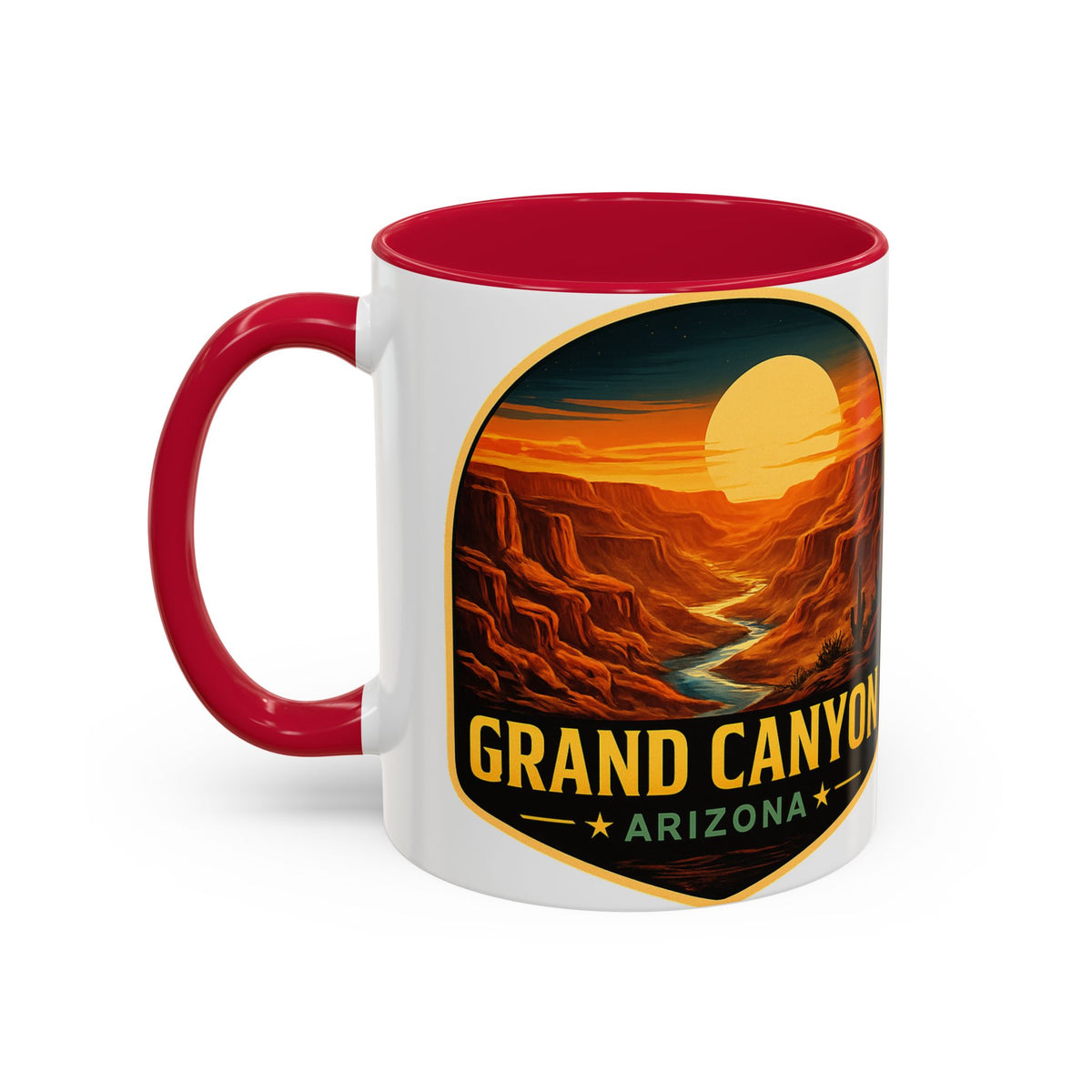 Grand Canyon Sunset Mug — Arizona Travel Coffee Cup (11oz/15oz) — alternate view 3