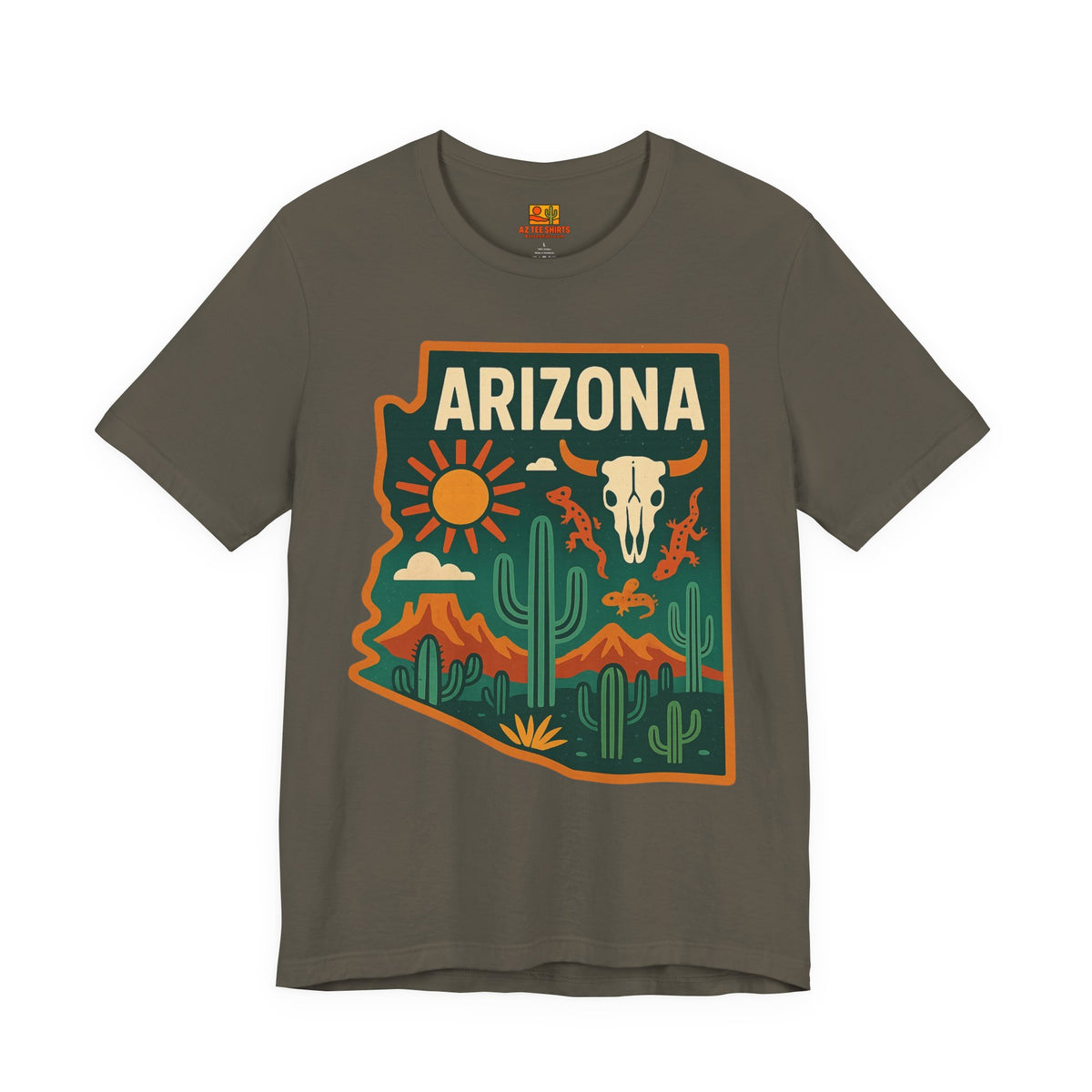 Cactus, Skull & Sunset T‑Shirt — lifestyle view