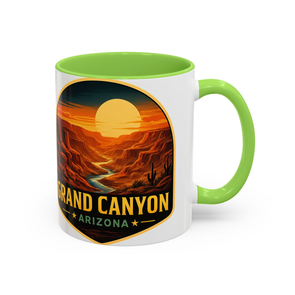 Grand Canyon Sunset Mug — Arizona Travel Coffee Cup (11oz/15oz) — side view 3