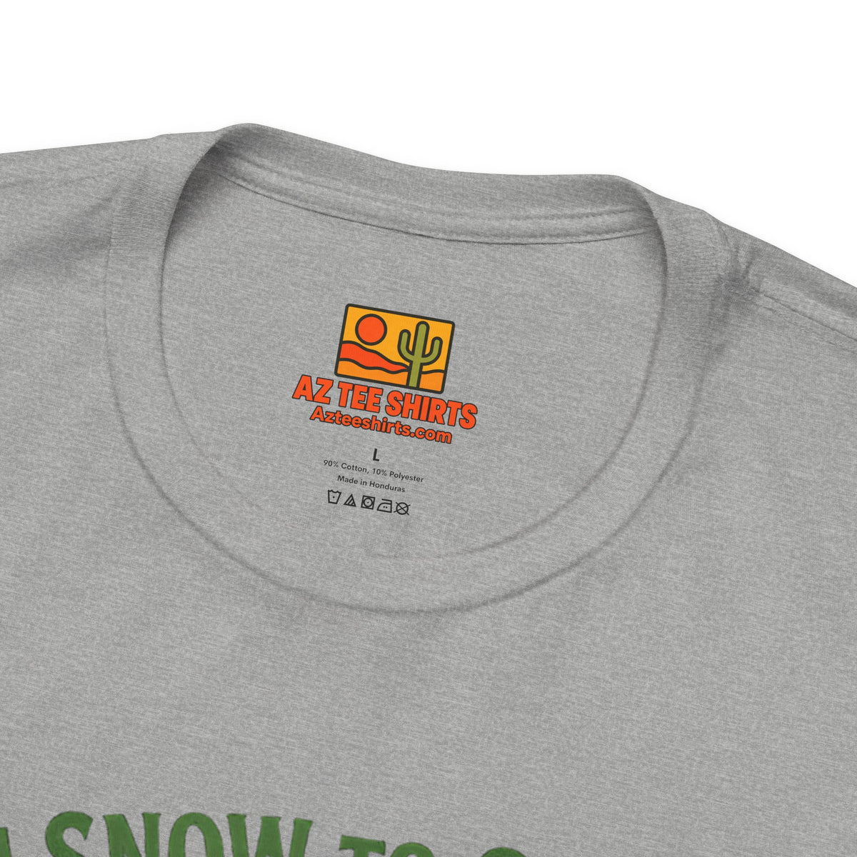 Arizona Winter Escape Tee — "From Snow to Saguaro" — lifestyle view