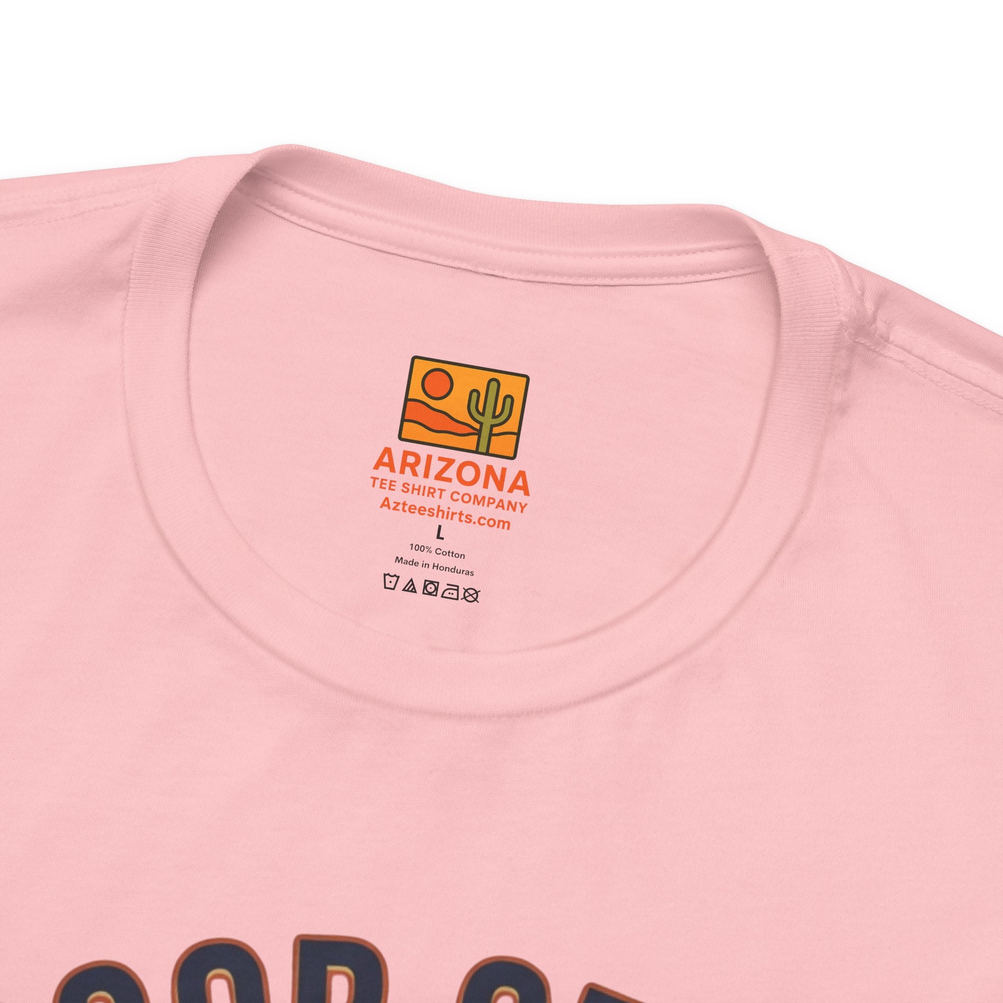 T-Shirt — "Haboob Season: Arizona's Got the Curves" Desert Storm Tee — side view