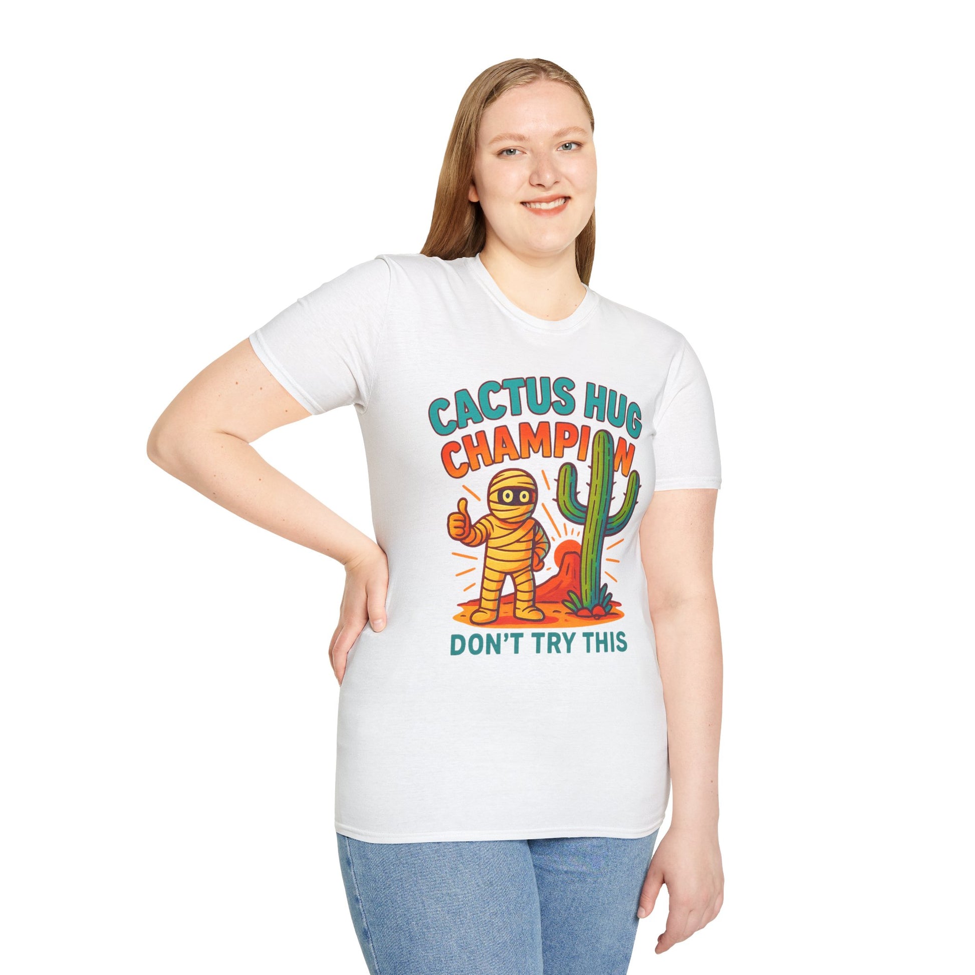 Arizona Cactus Unisex T-Shirt - Never hug a Cactus Funny Design