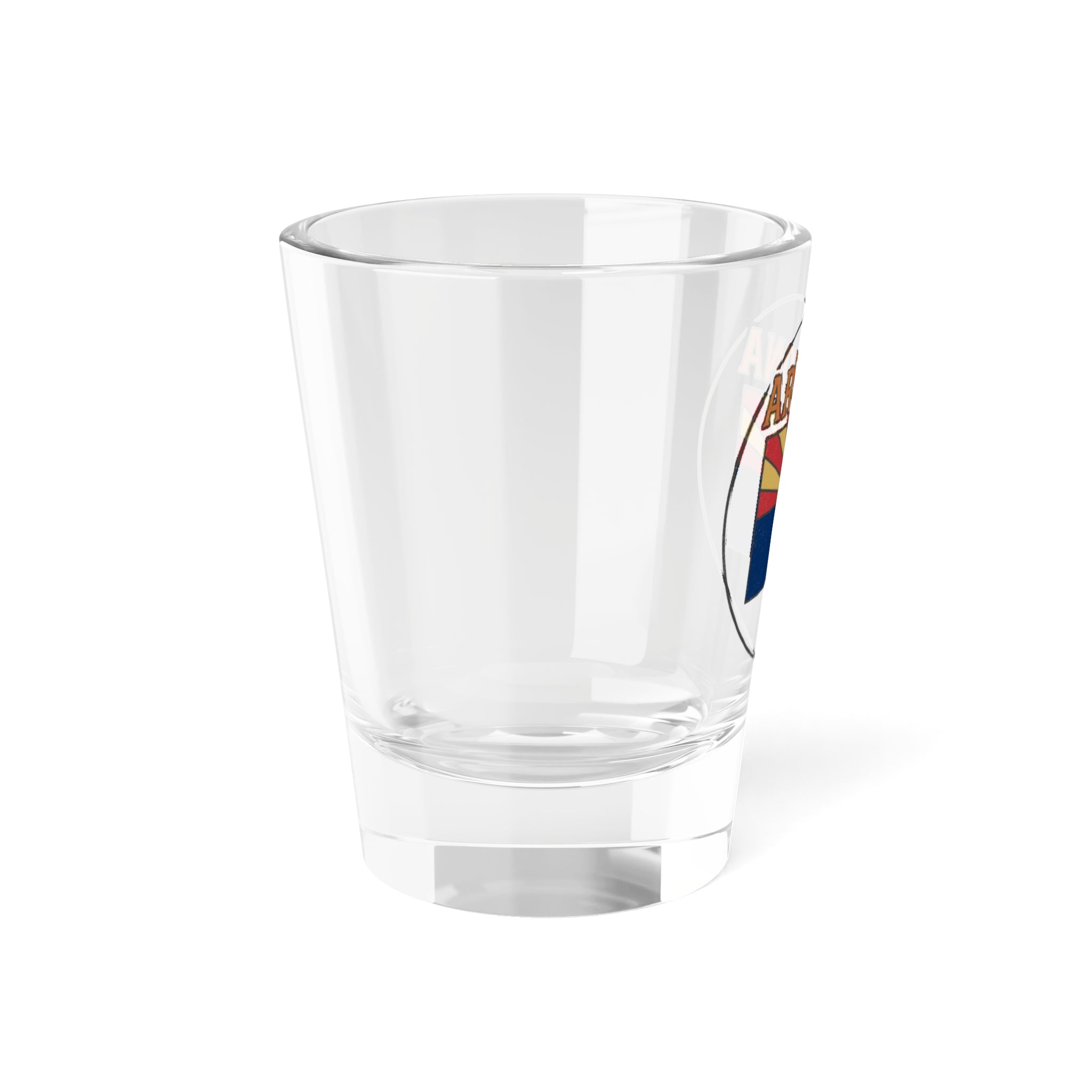 Arizona State Flag Shot Glass — 1.5oz Souvenir Shooter — base detail