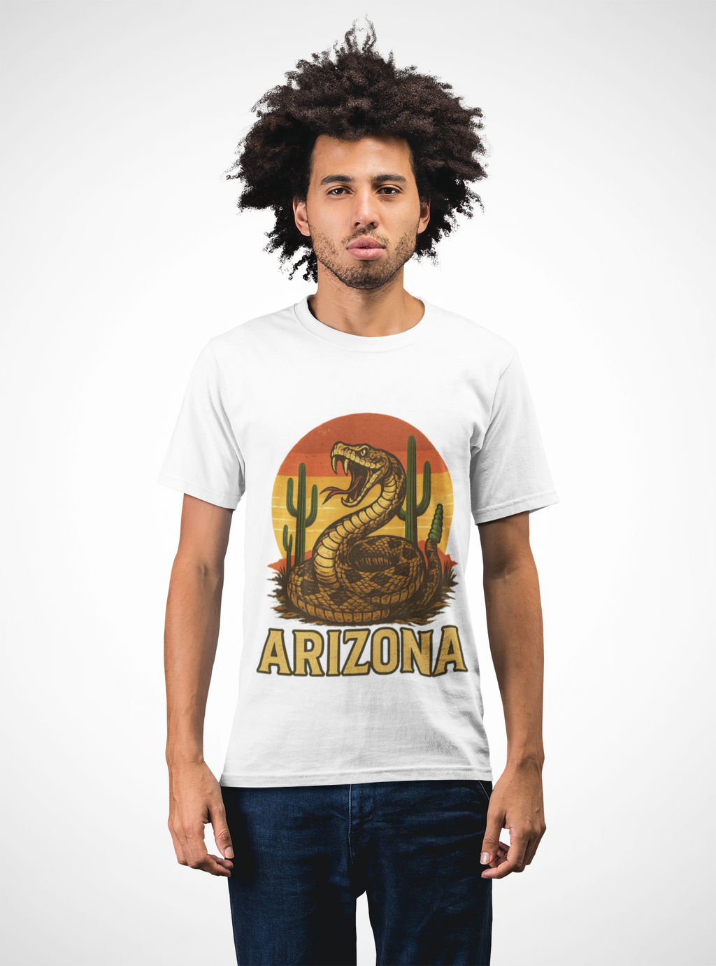 Arizona Rattlesnake Vintage Sunset Tee