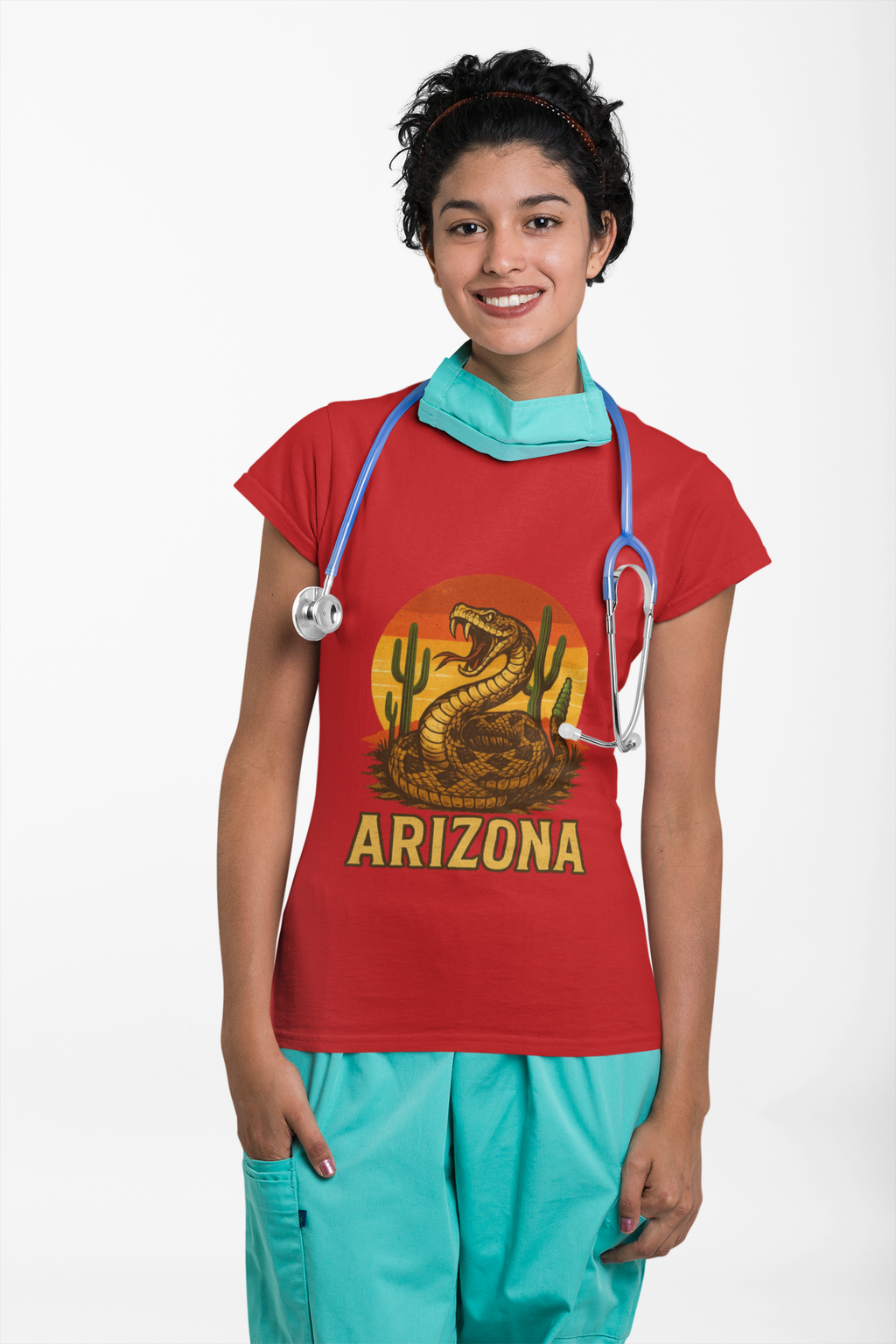 Arizona Rattlesnake Vintage Sunset Tee