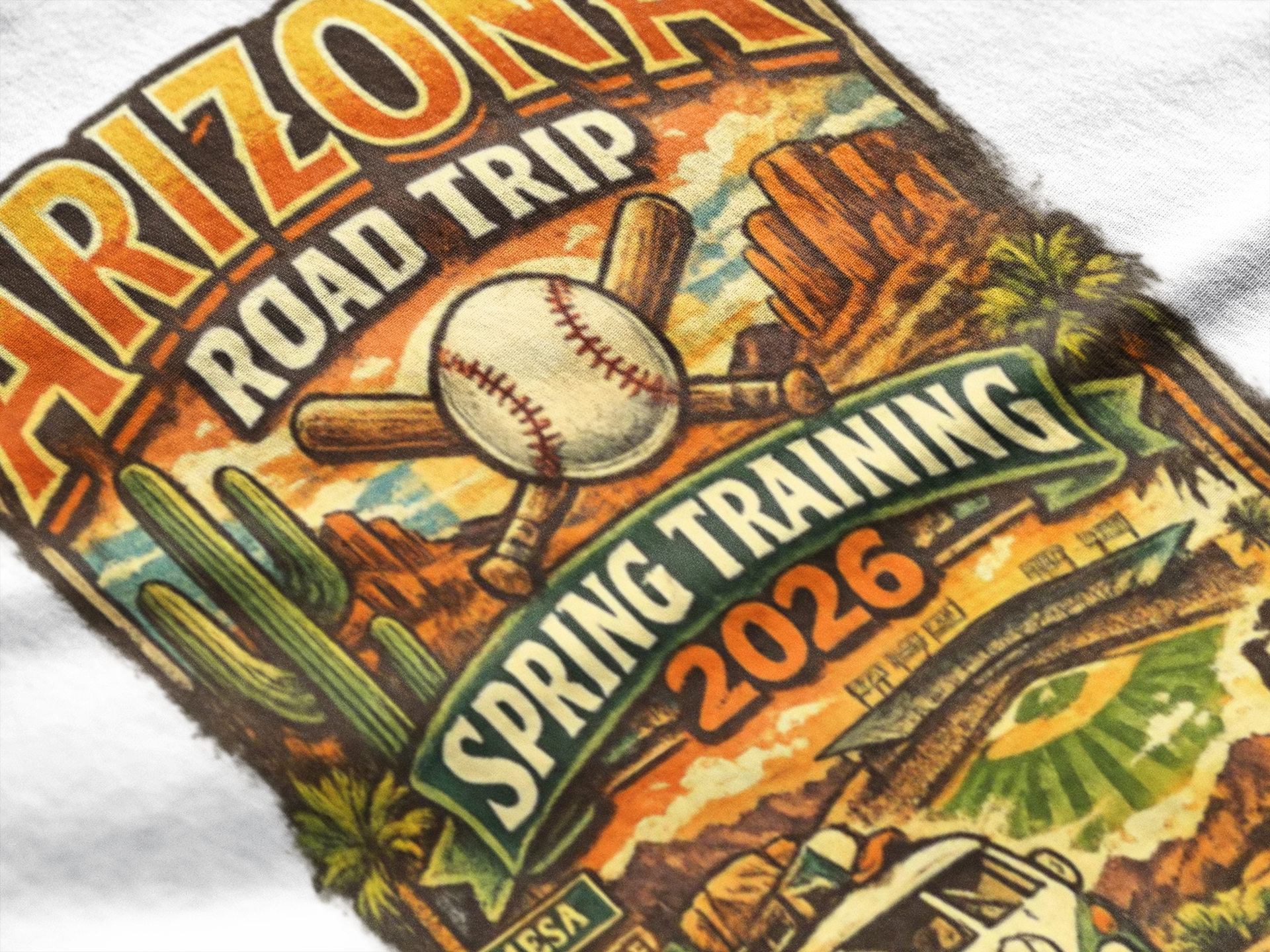 Arizona Road Trip Spring Training 2026 T‑Shirt