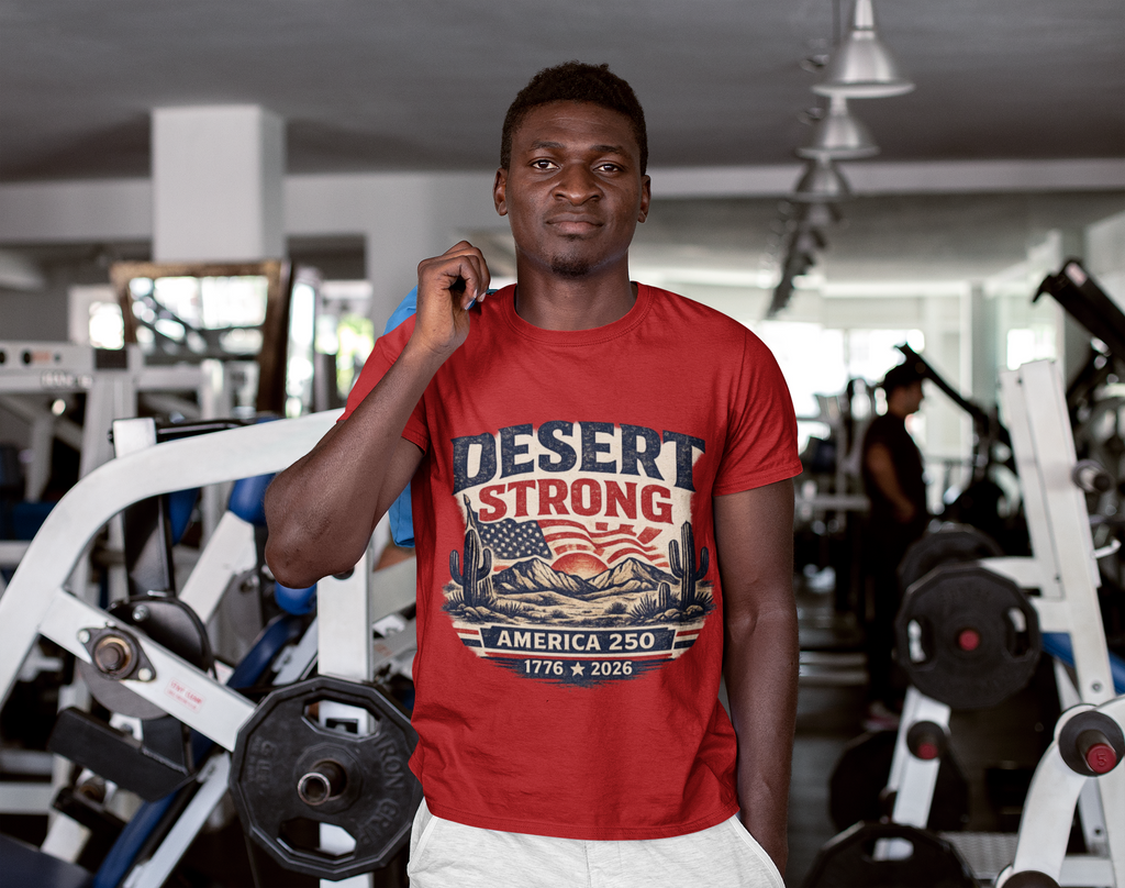 Desert Strong America 250 Tee — 1776–2026 Patriotic Cactus T-Shirt