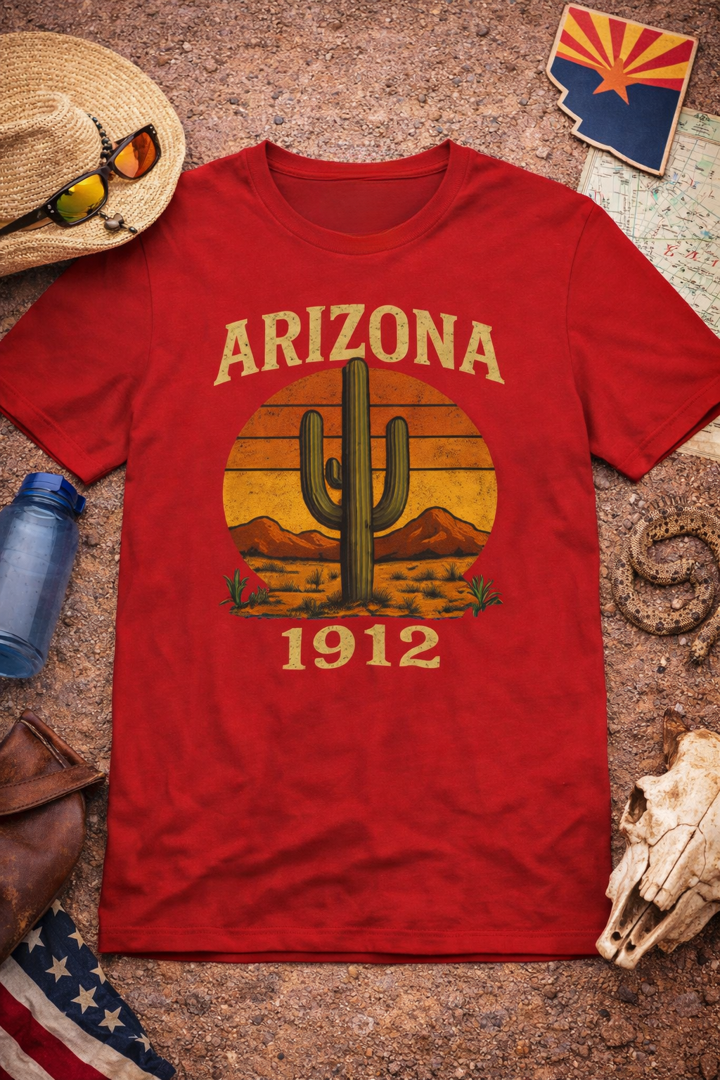 Arizona 1912 Cactus T-Shirt — front view