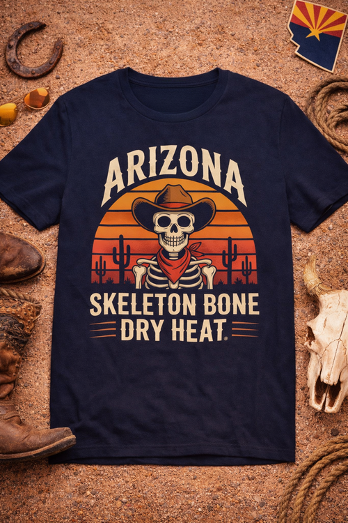"Skeleton Bone Dry Heat" — front view