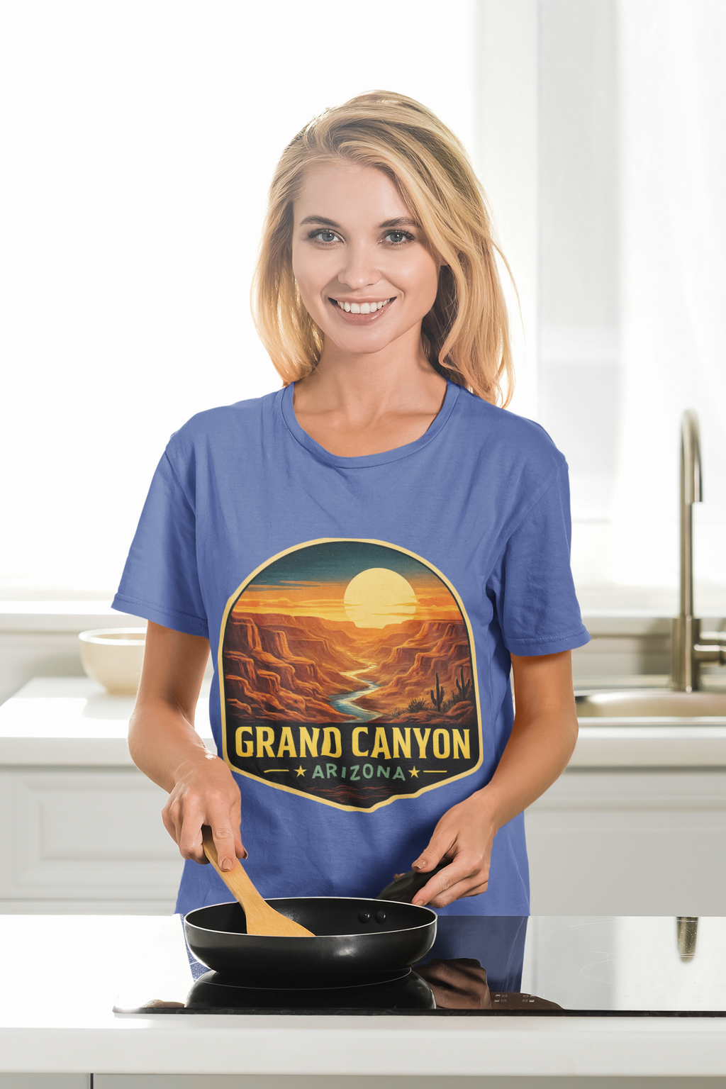 Grand Canyon Sunset Tee — Arizona National Park Souvenir — back view