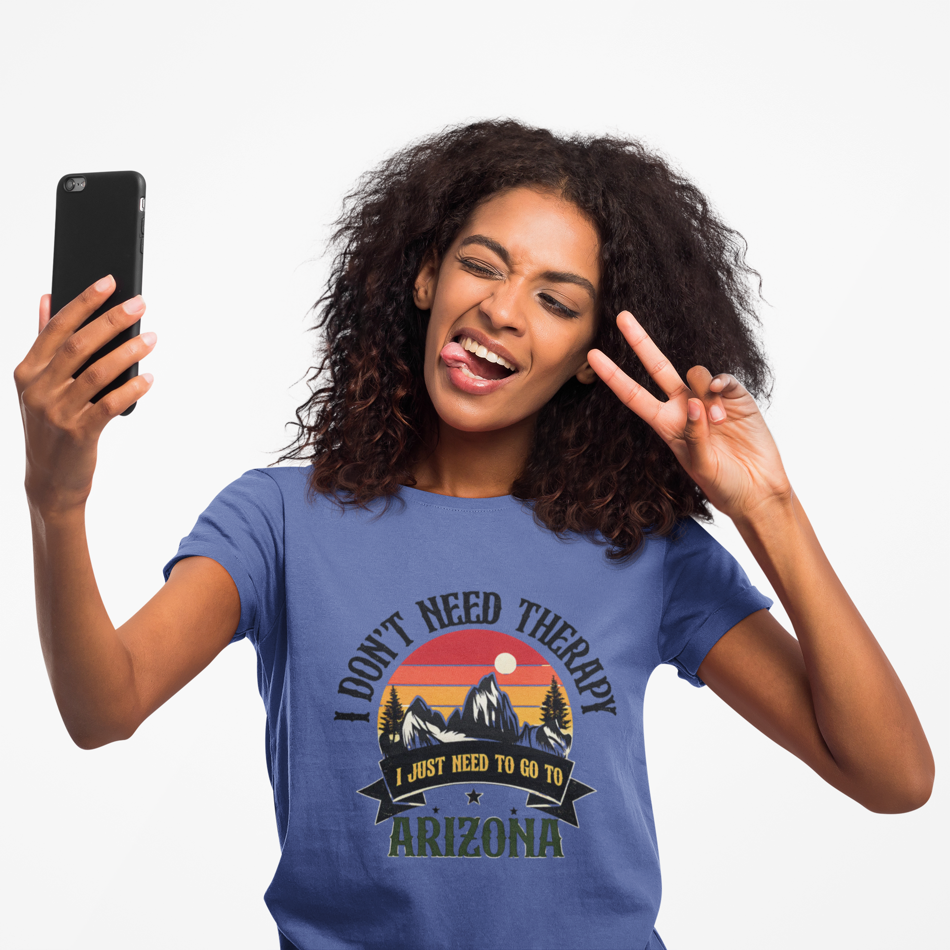 Arizona Graphic Tee — "I Don't Need Therapy, I Just Need to Go to Arizona" — back view