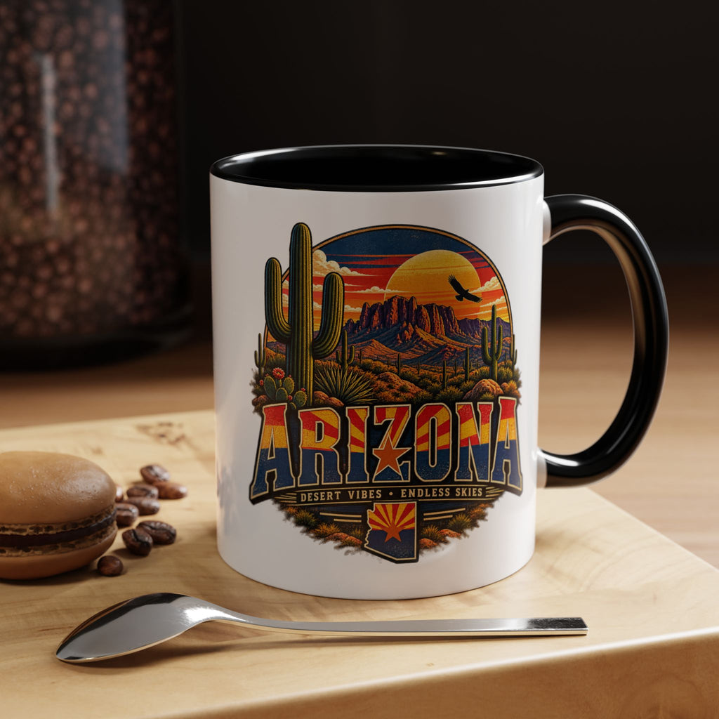Arizona Coffee Mug – Desert Vibes Scenic Souvenir (11/15oz) — lifestyle view