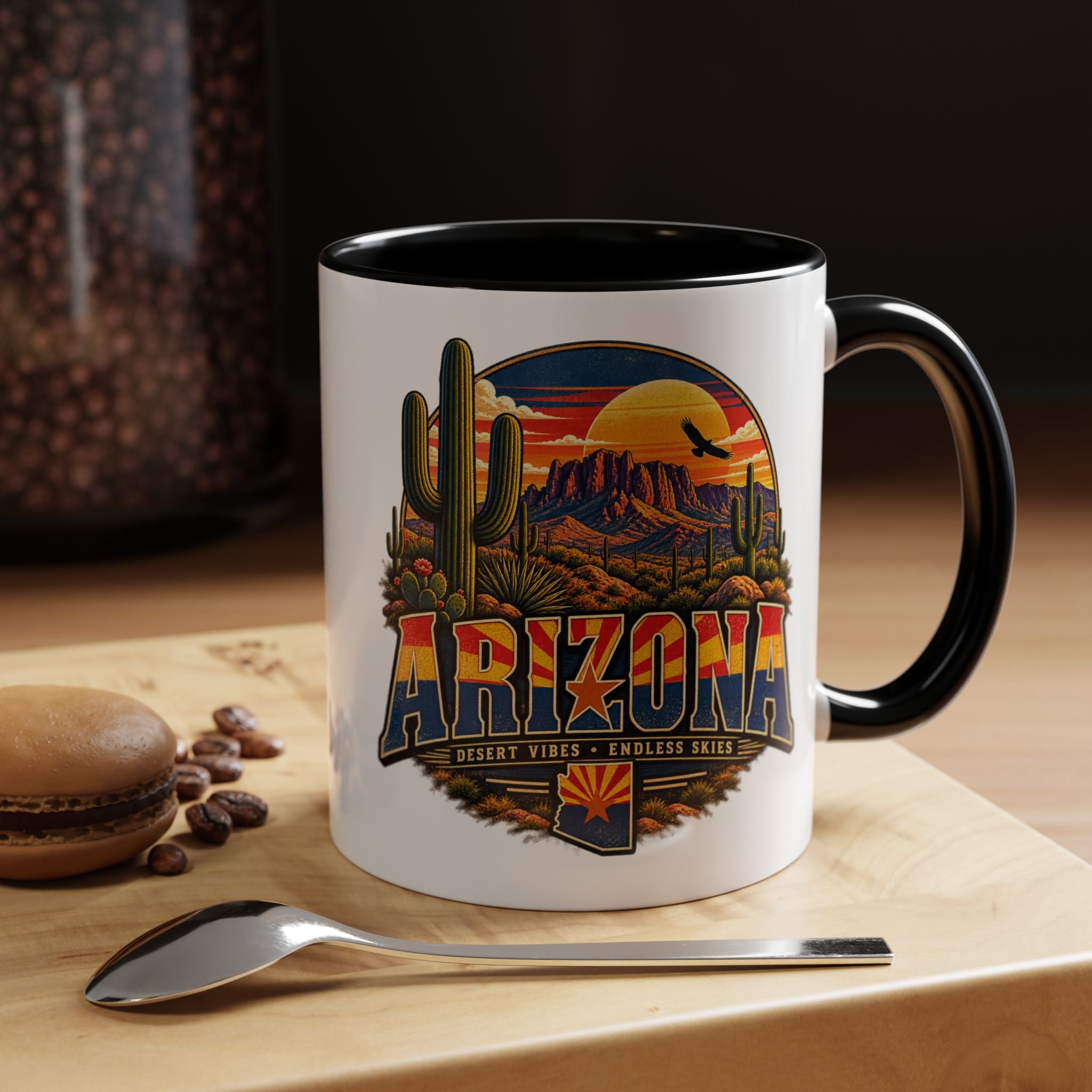 Arizona Coffee Mug – Desert Vibes Scenic Souvenir (11/15oz) — lifestyle view
