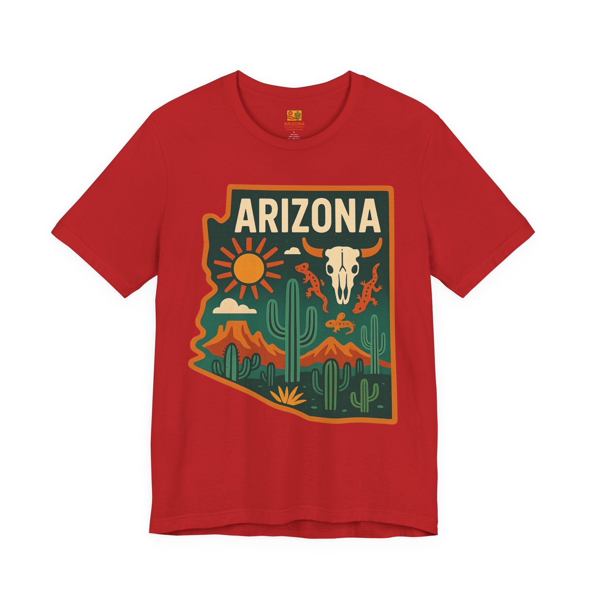 Cactus, Skull & Sunset T‑Shirt — side view 2