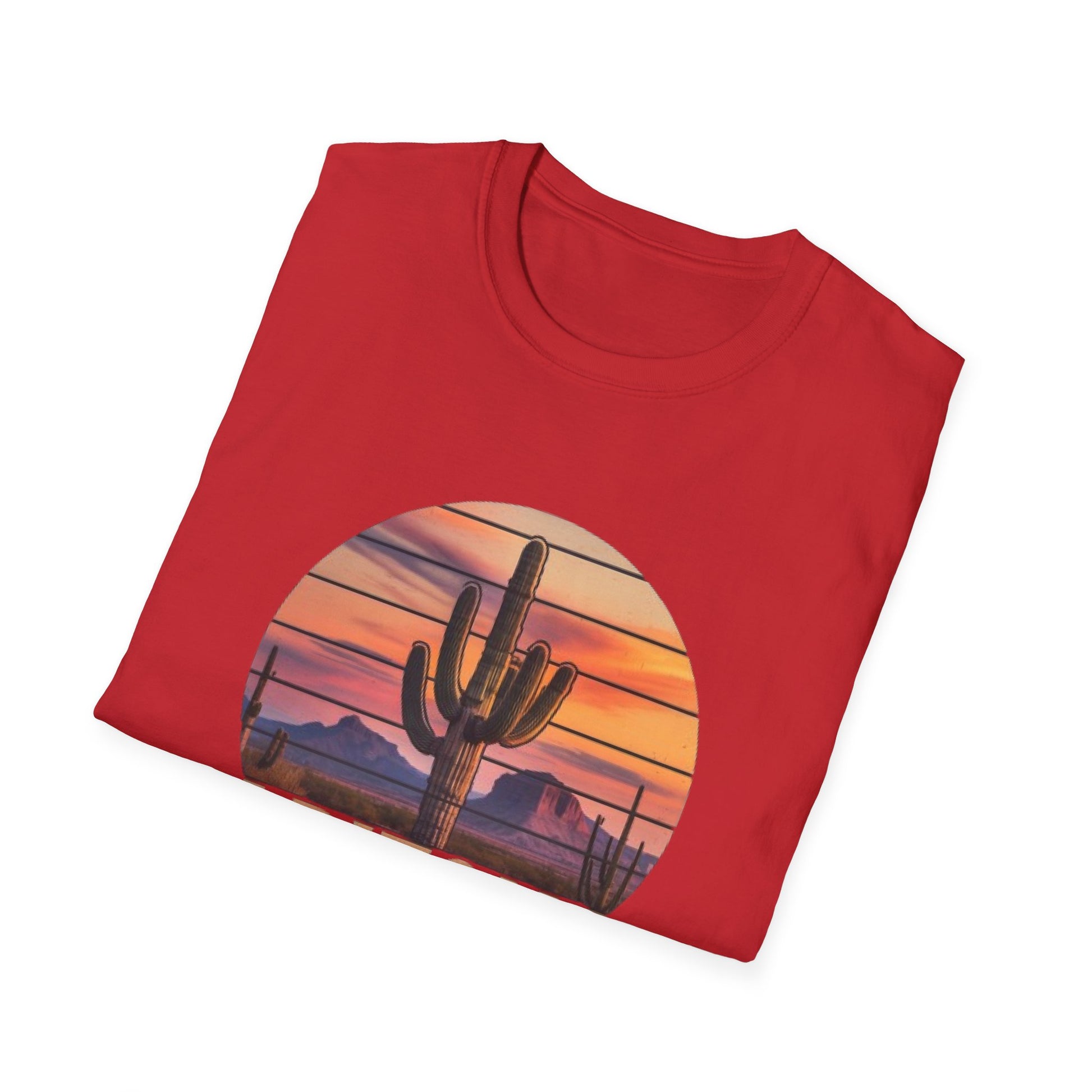 Arizona Desert Vibes Unisex Softstyle T-Shirt | Casual Wear, Gift for Travel Lovers, Summer Outfit, Adventure Tee, Nature Apparel