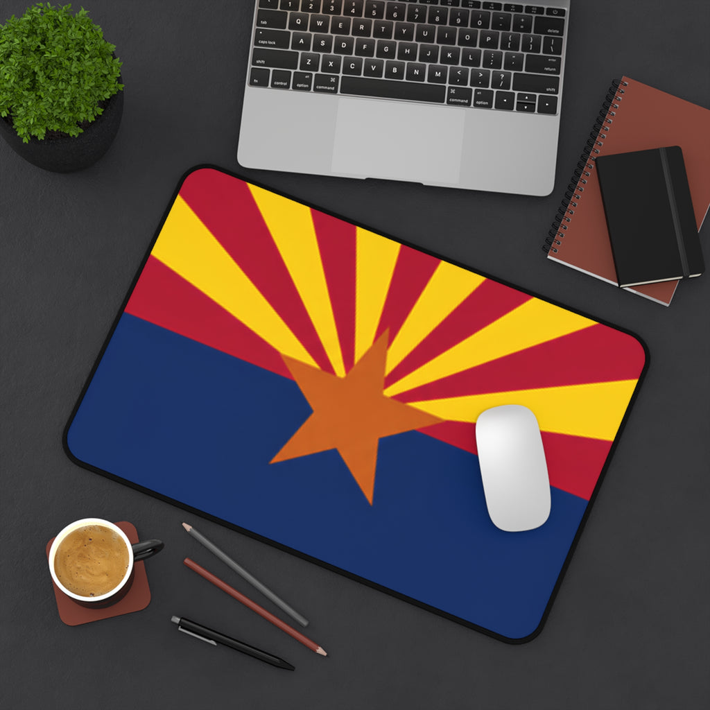 Arizona Flag Desk Mat — State Pride Mouse Pad for Office & Home — alternate view