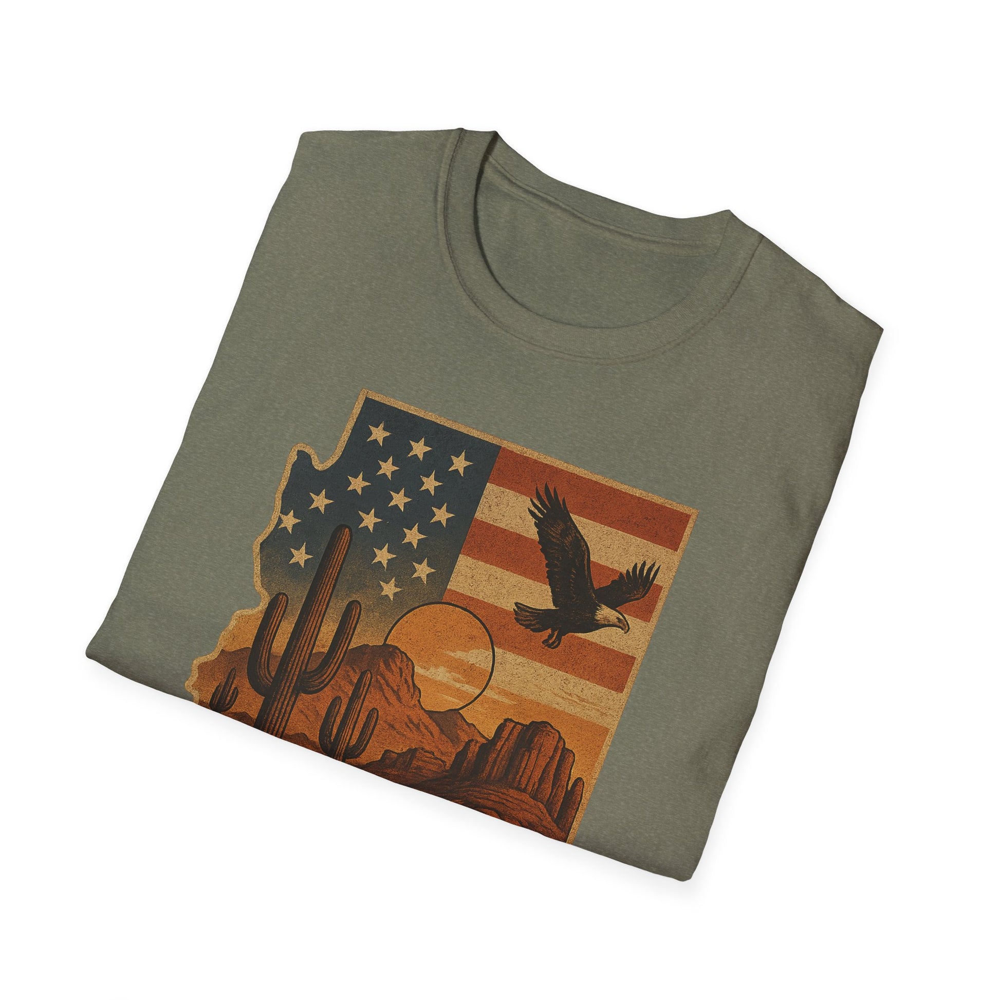 Arizona Desert Vibes Unisex T-Shirt, Casual Outfit, Souvenir Tee, Gift for Travelers, Southwestern Style, Arizona Pride