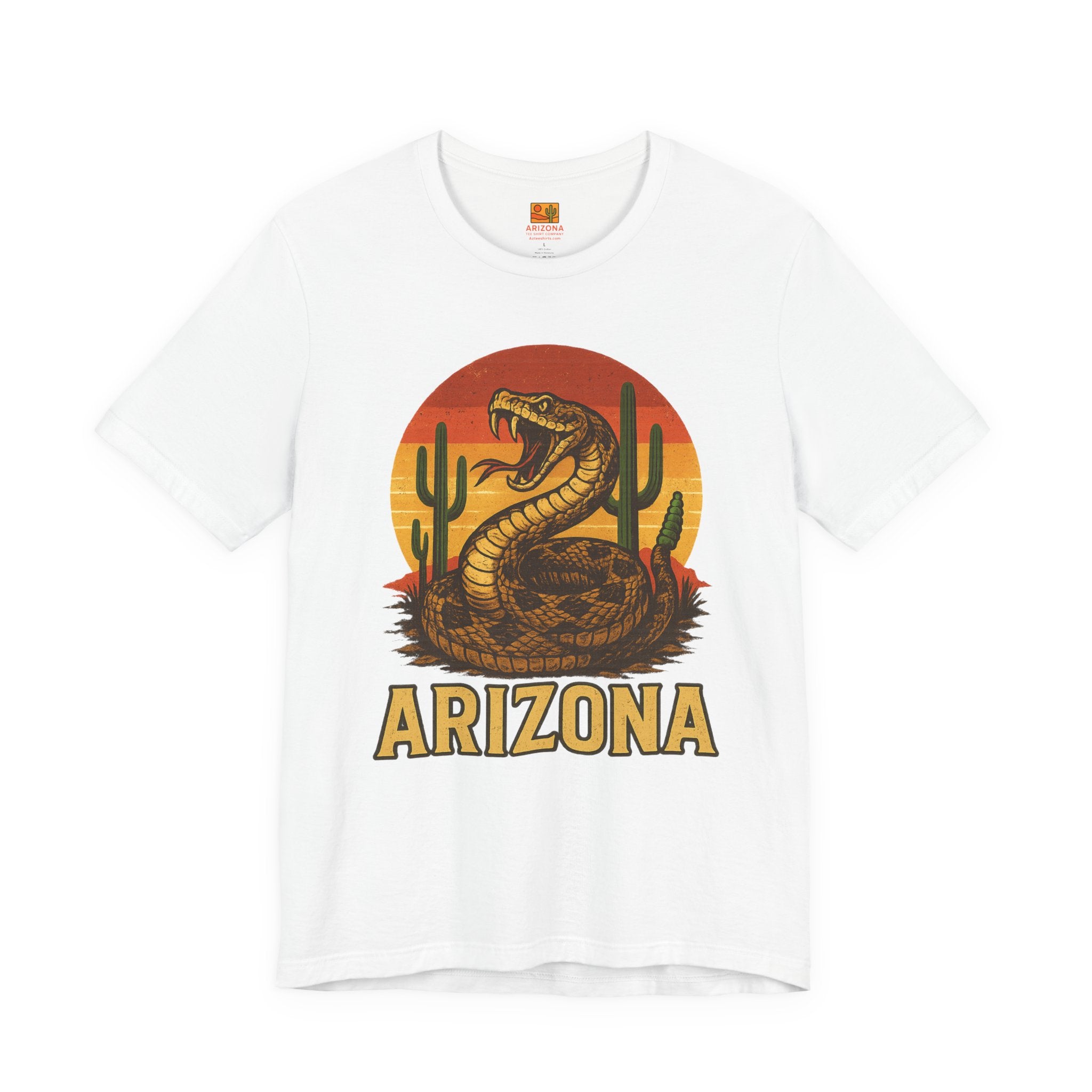 Arizona Rattlesnake Vintage Sunset Tee — detail view 2