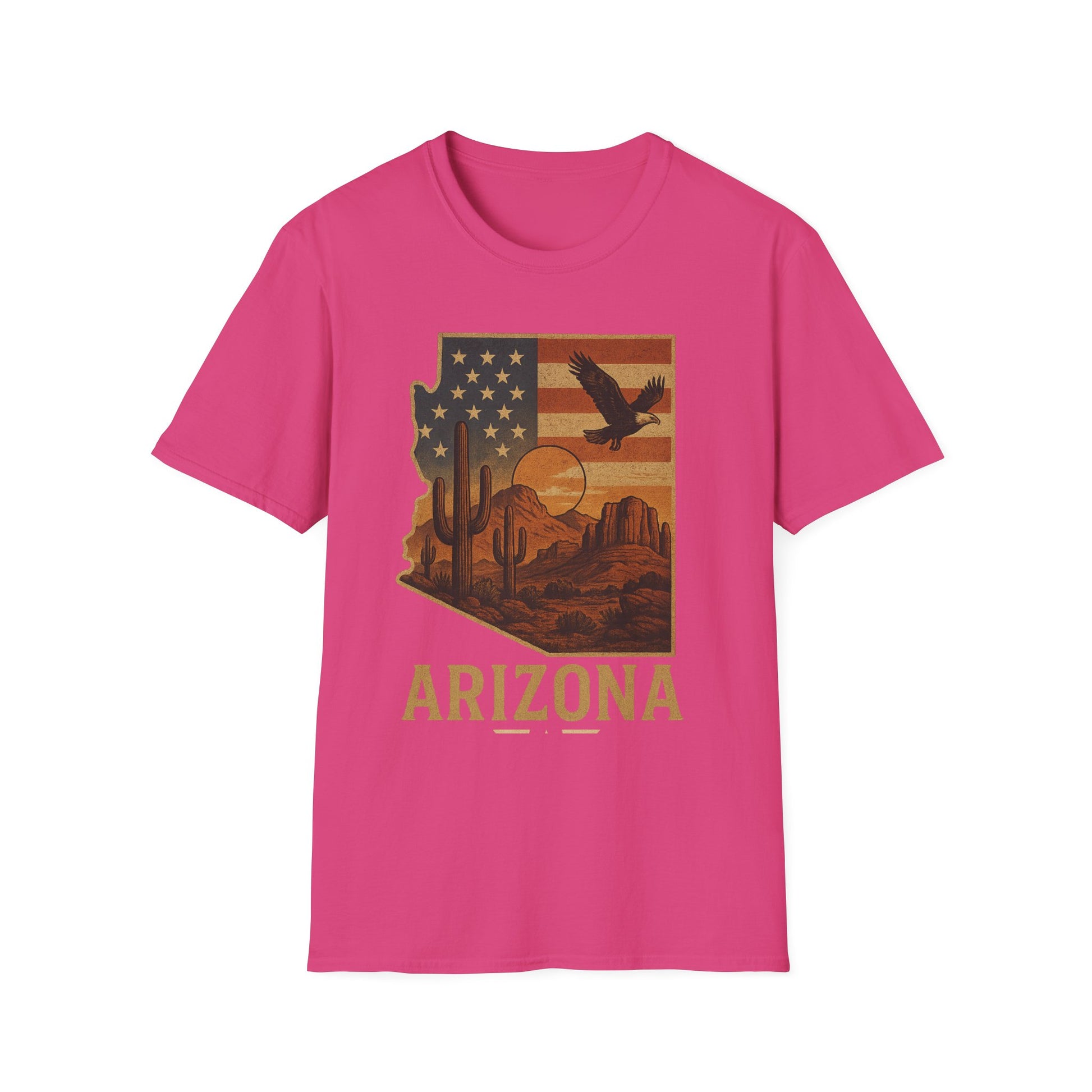 Arizona Desert Vibes Unisex T-Shirt, Casual Outfit, Souvenir Tee, Gift for Travelers, Southwestern Style, Arizona Pride