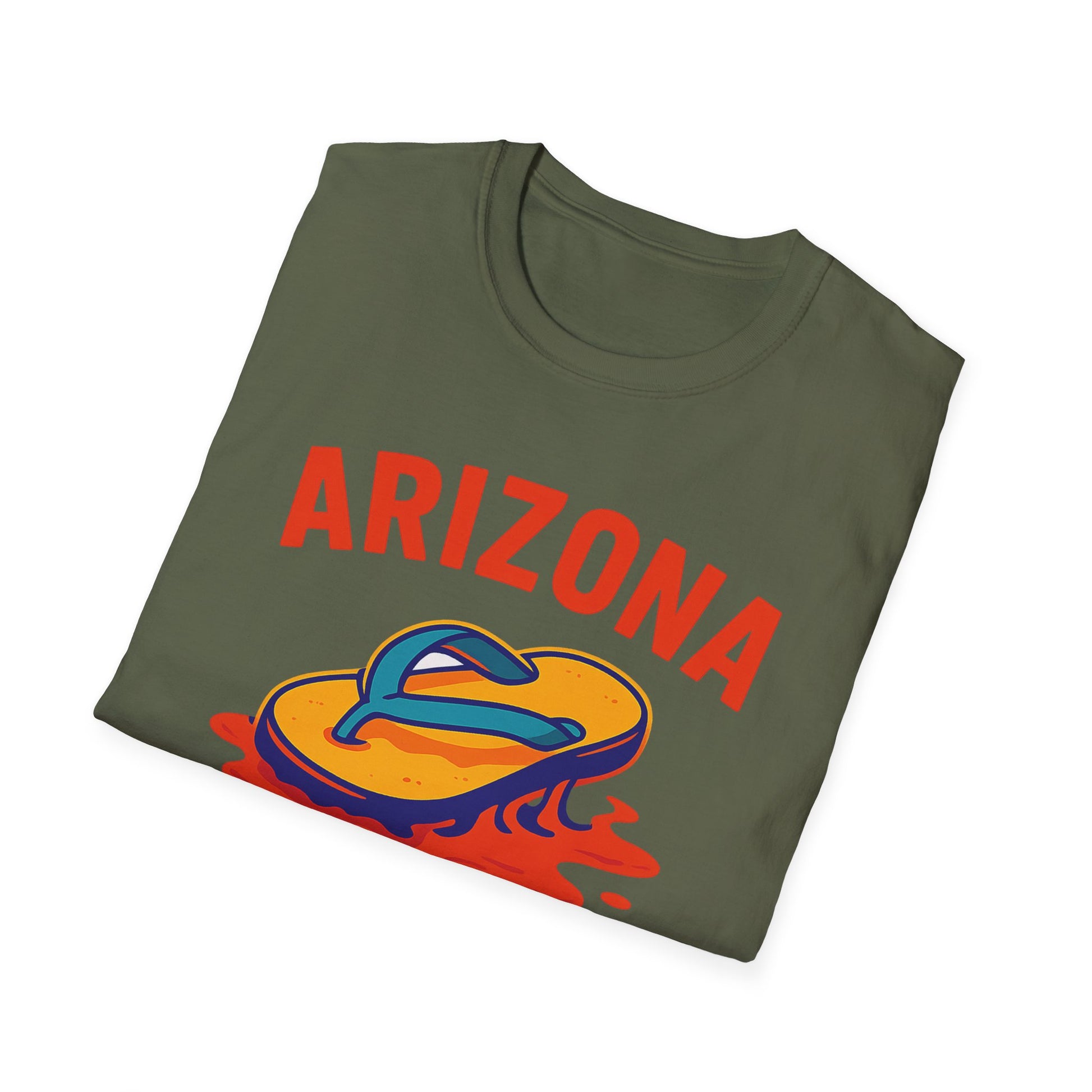 Arizona flip-flop summer t-shirt design, perfect for casual wear and beach outings.