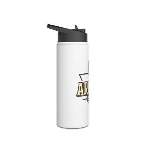 Arizona Cactus Stainless Steel Water Bottle — ESTD 1912 Travel Flask — back view