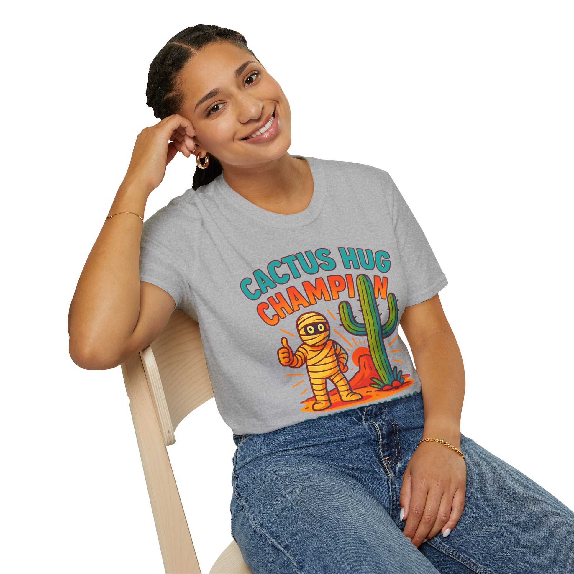 Arizona Cactus Unisex T-Shirt - Never hug a Cactus Funny Design