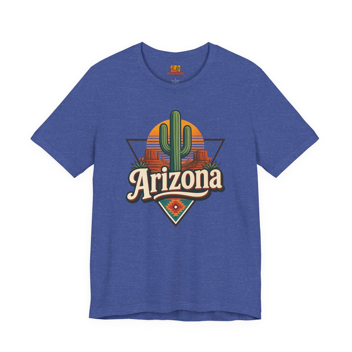 Vintage Arizona Saguaro Sunset T-Shirt – Retro Desert Southwest Tee — alternate view