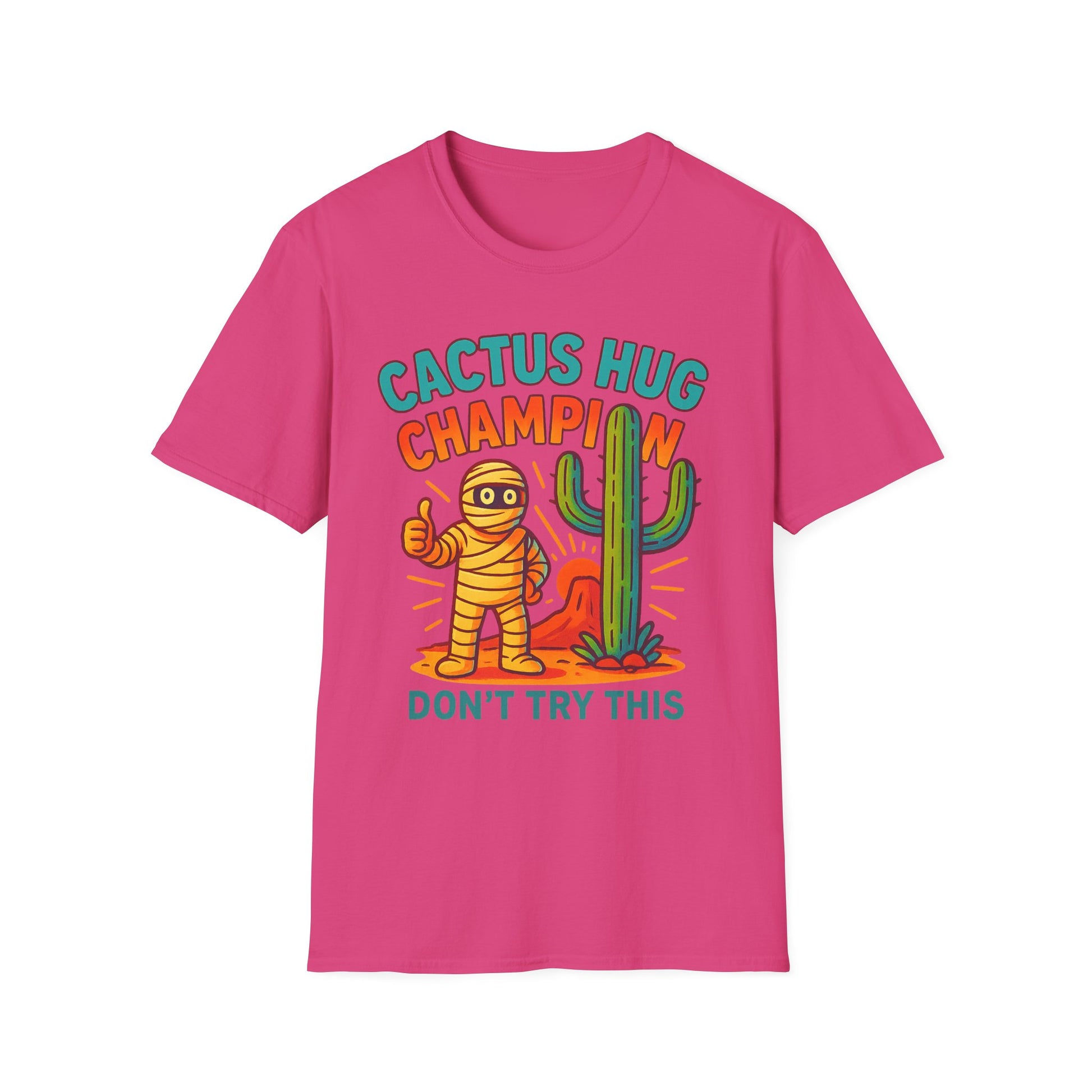 Arizona Cactus Unisex T-Shirt - Never hug a Cactus Funny Design