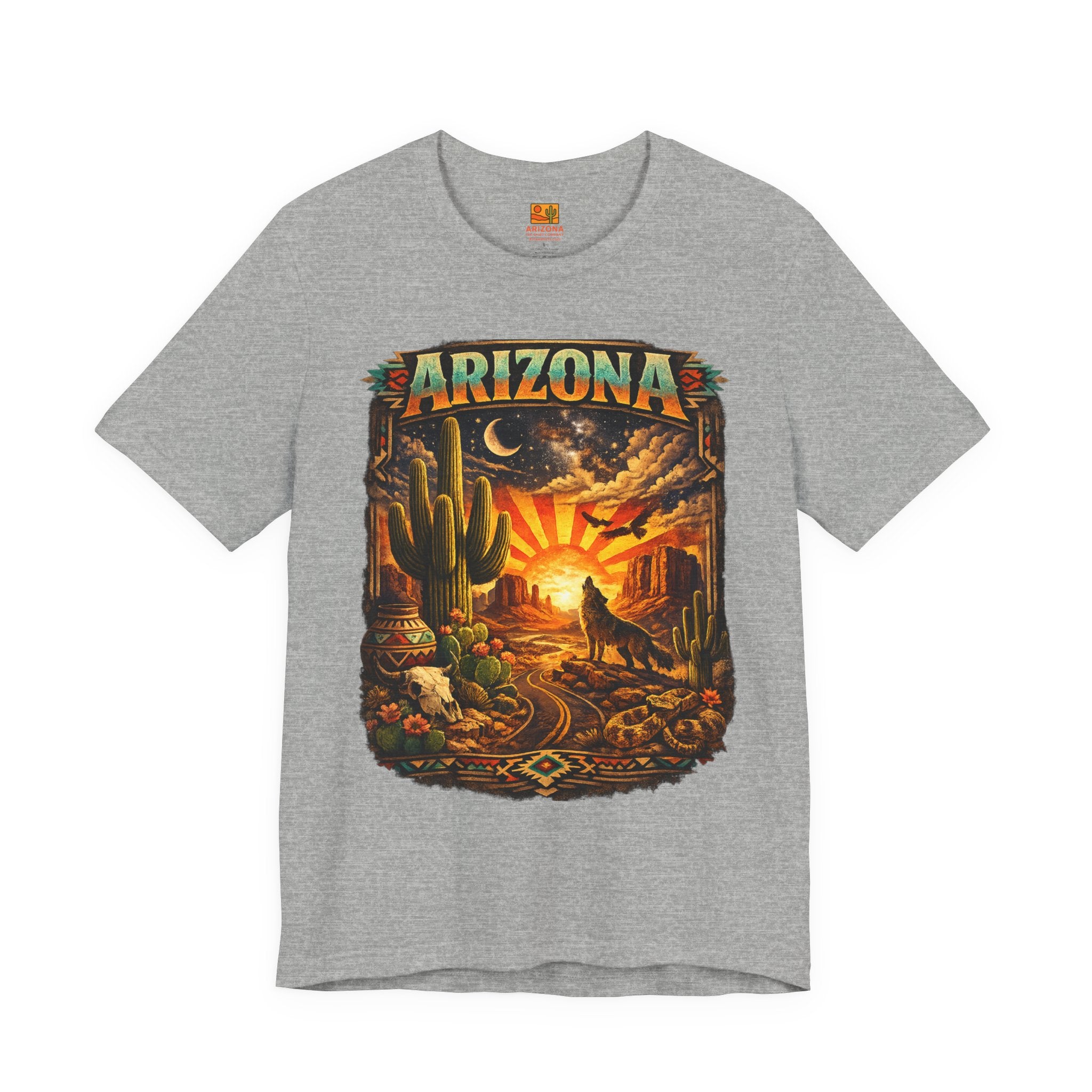Arizona Desert Sunset T-Shirt — back view 2