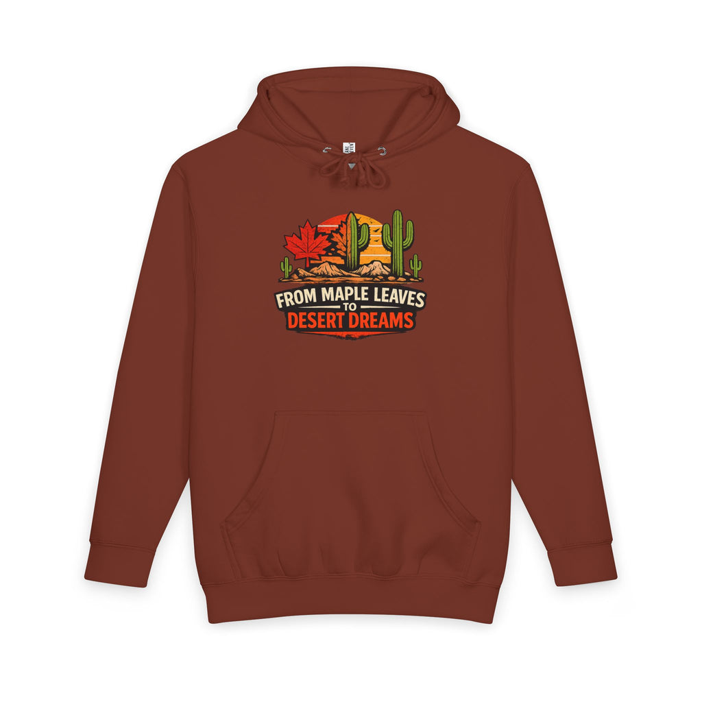 Arizona Desert Hoodie — From Maple Leaves to Desert Dreams Pullover