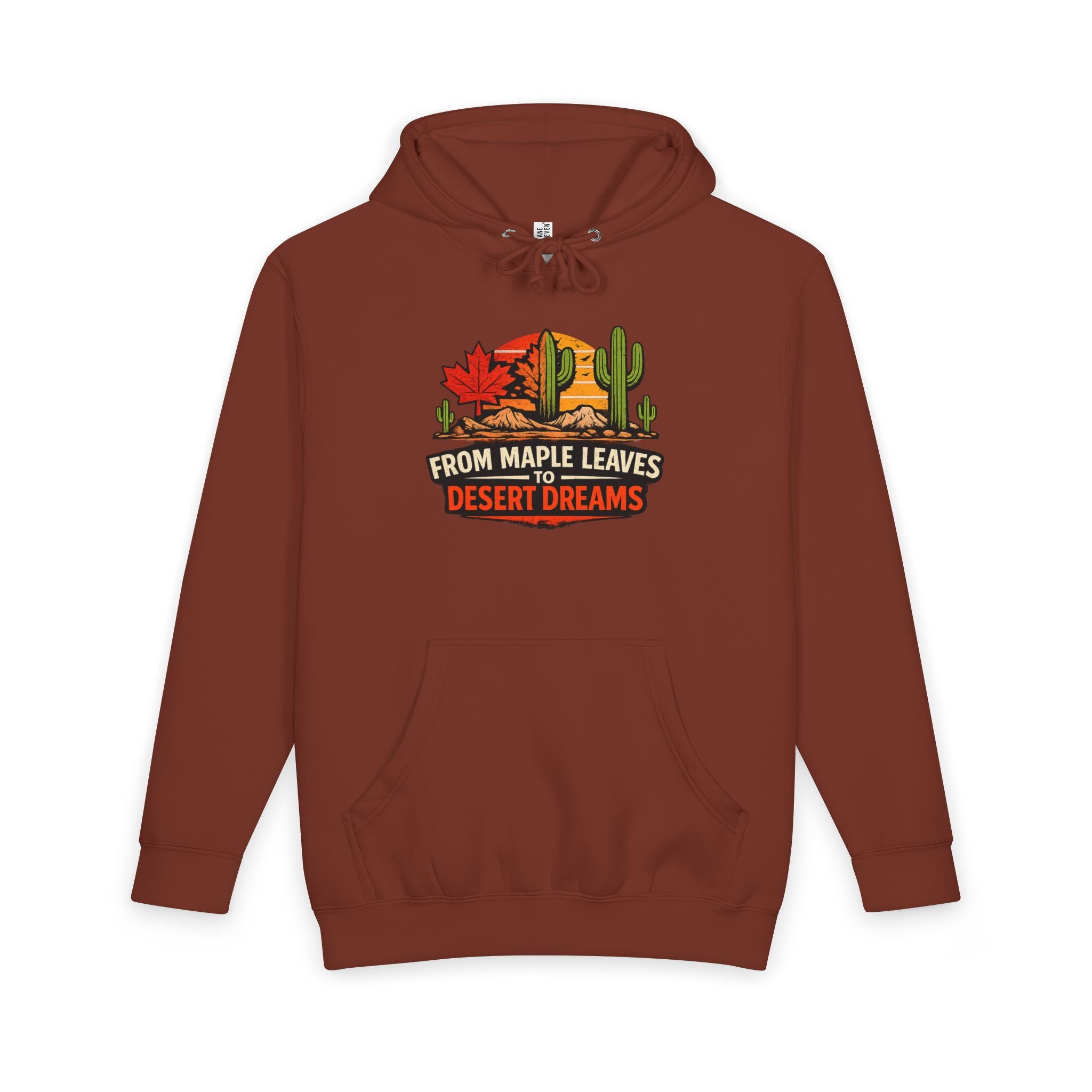 Arizona Desert Hoodie — From Maple Leaves to Desert Dreams Pullover