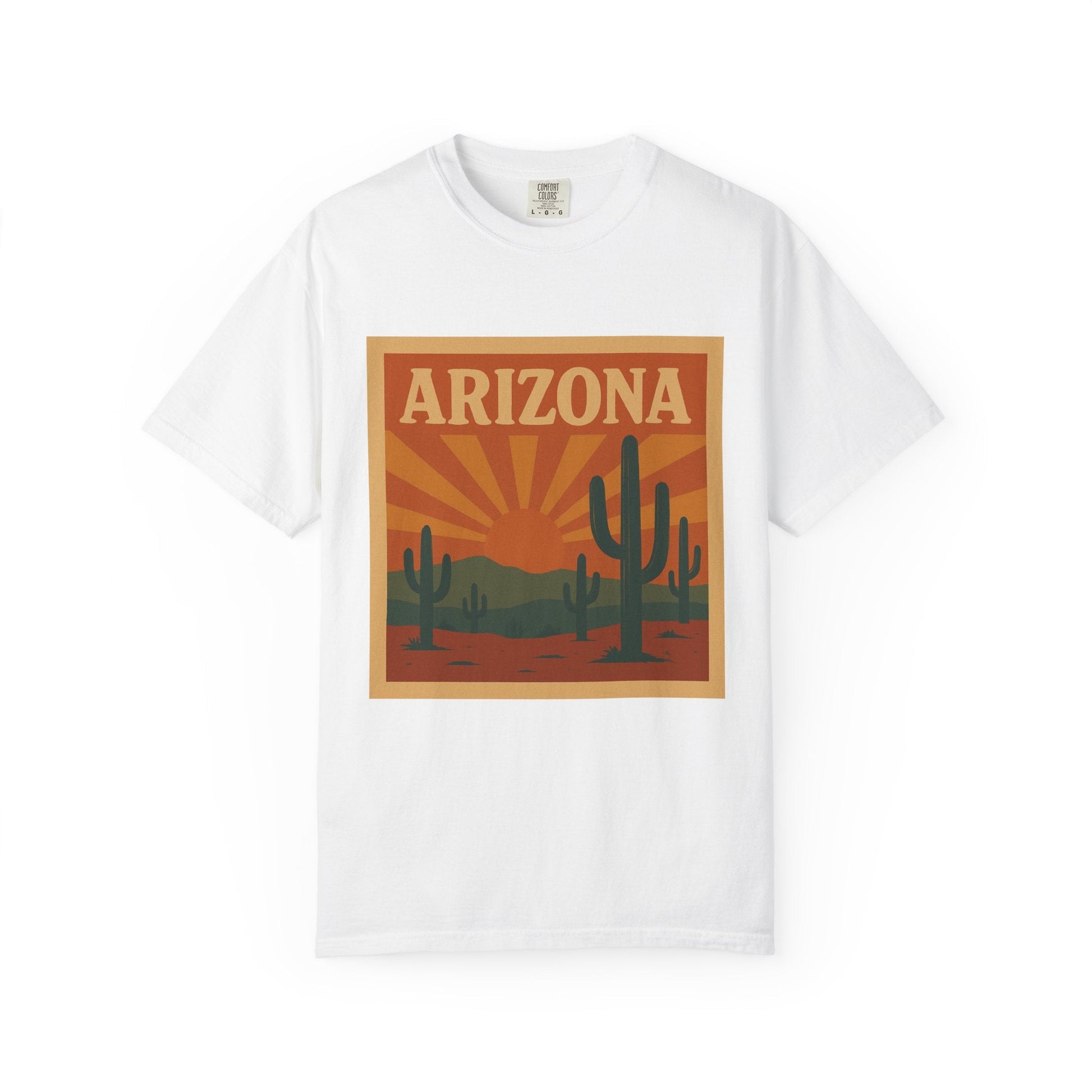 Arizona Sunset Unisex Garment-Dyed T-Shirt Printify