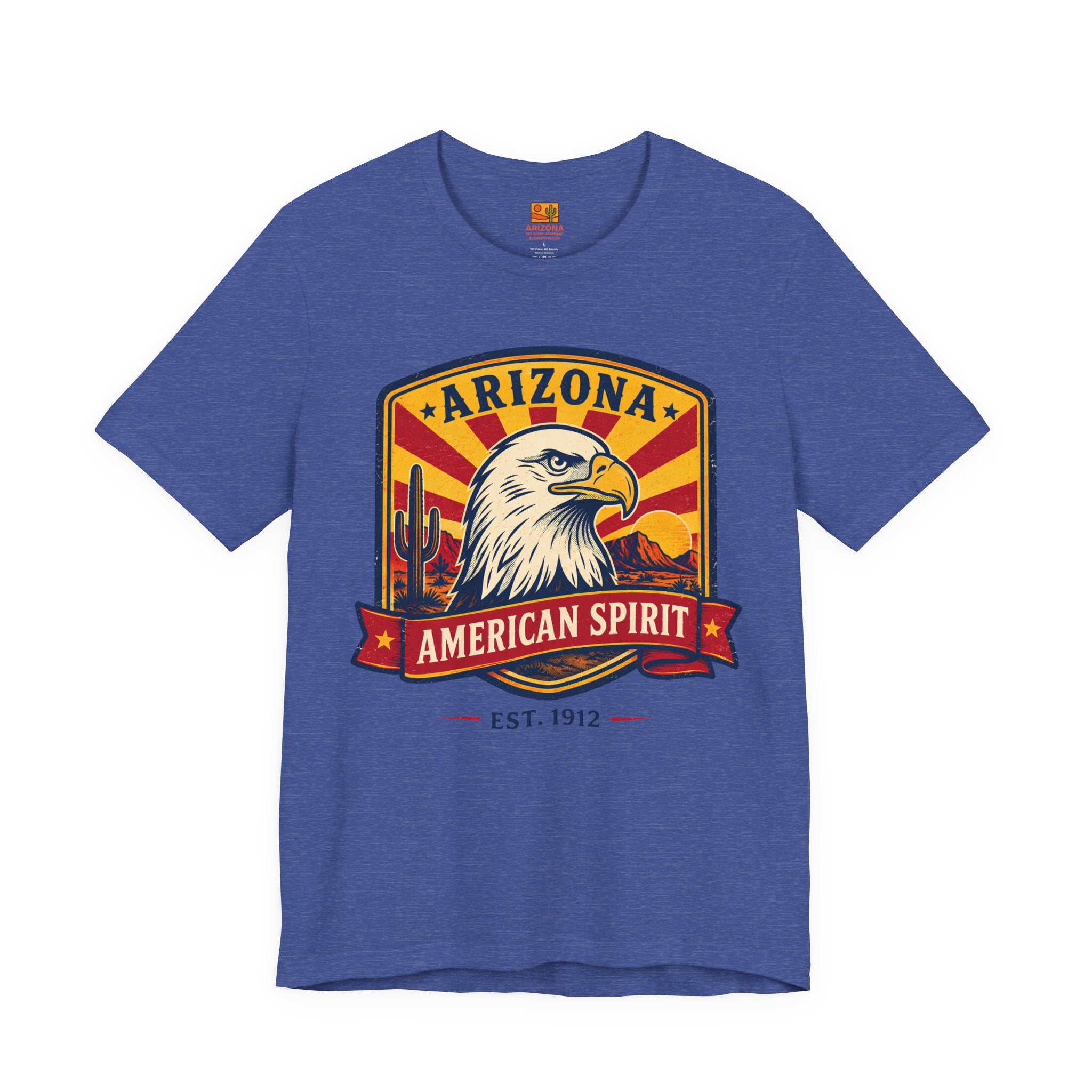Arizona American Spirit Eagle T-Shirt — Patriotic Desert Vintage Graphic Tee — alternate view