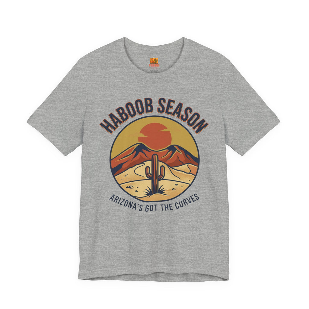 T-Shirt — "Haboob Season: Arizona's Got the Curves" Desert Storm Tee — front view 2