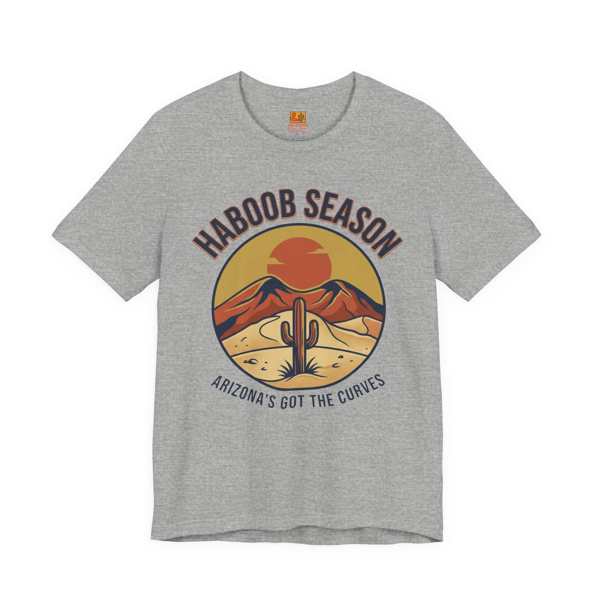 T-Shirt — "Haboob Season: Arizona's Got the Curves" Desert Storm Tee — front view 2